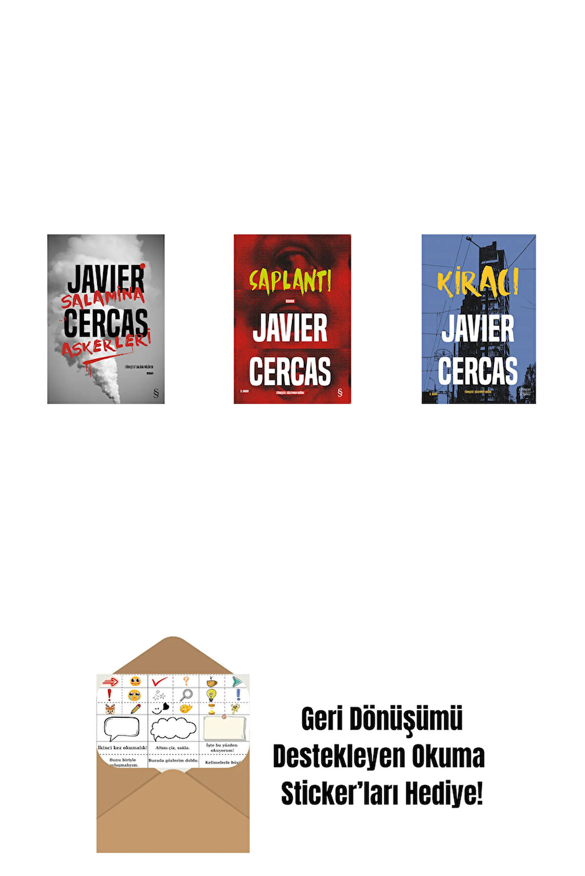 Salamina Askerleri (Ciltli) + Saplantı + Kiracı + Okuma Sticker'ları