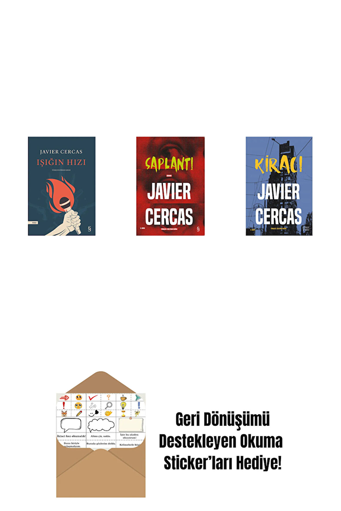 Işığın Hızı + Saplantı + Kiracı + Okuma Sticker'ları