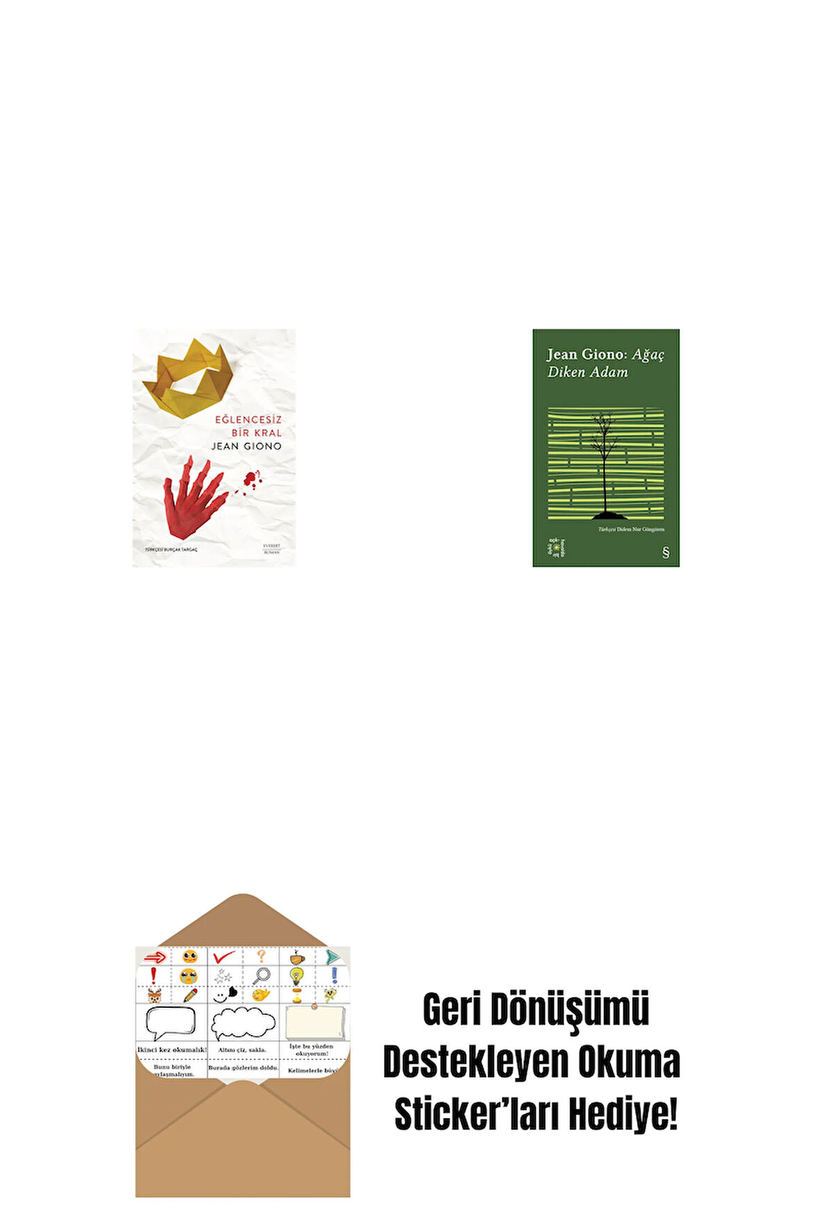 Eğlencesiz Bir Kral + Everest Açıkhava 17 - Ağaç Diken Adam + Okuma Sticker'ları