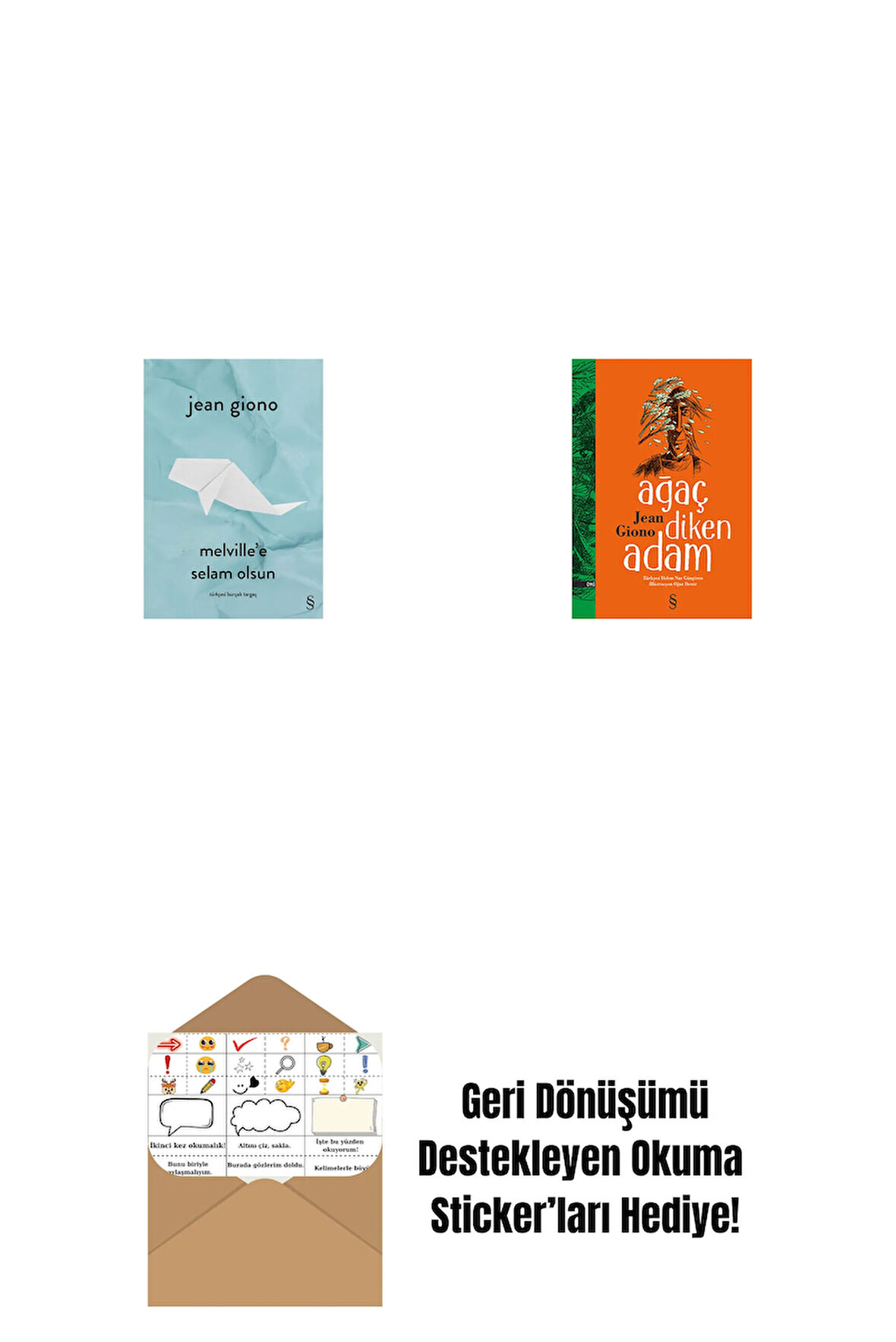 Melville'e Selam Olsun + Ağaç Diken Adam + Okuma Sticker'ları