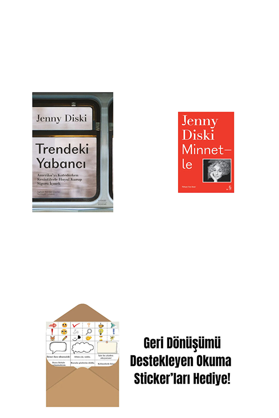 Trendeki  Yabancı + Minnetle + Okuma Sticker'ları