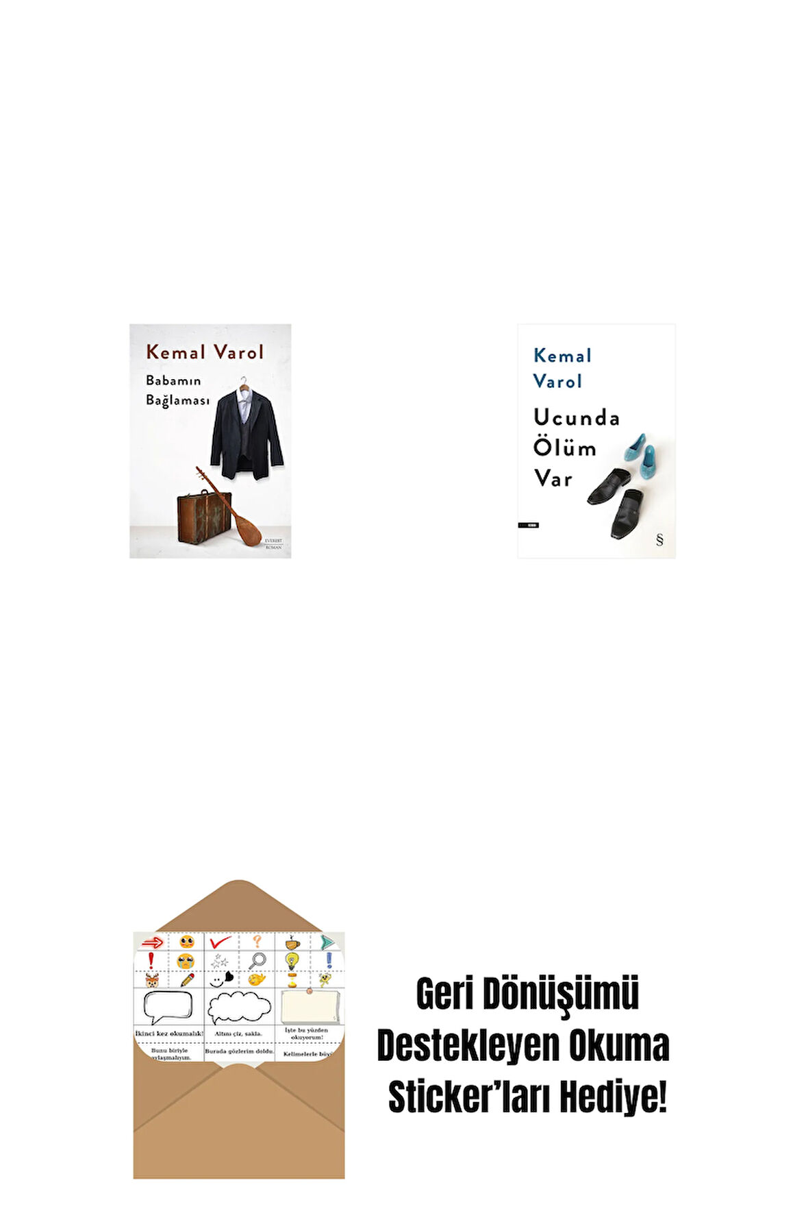 Babamın Bağlaması (Ciltli) + Ucunda Ölüm Var + Okuma Sticker'ları