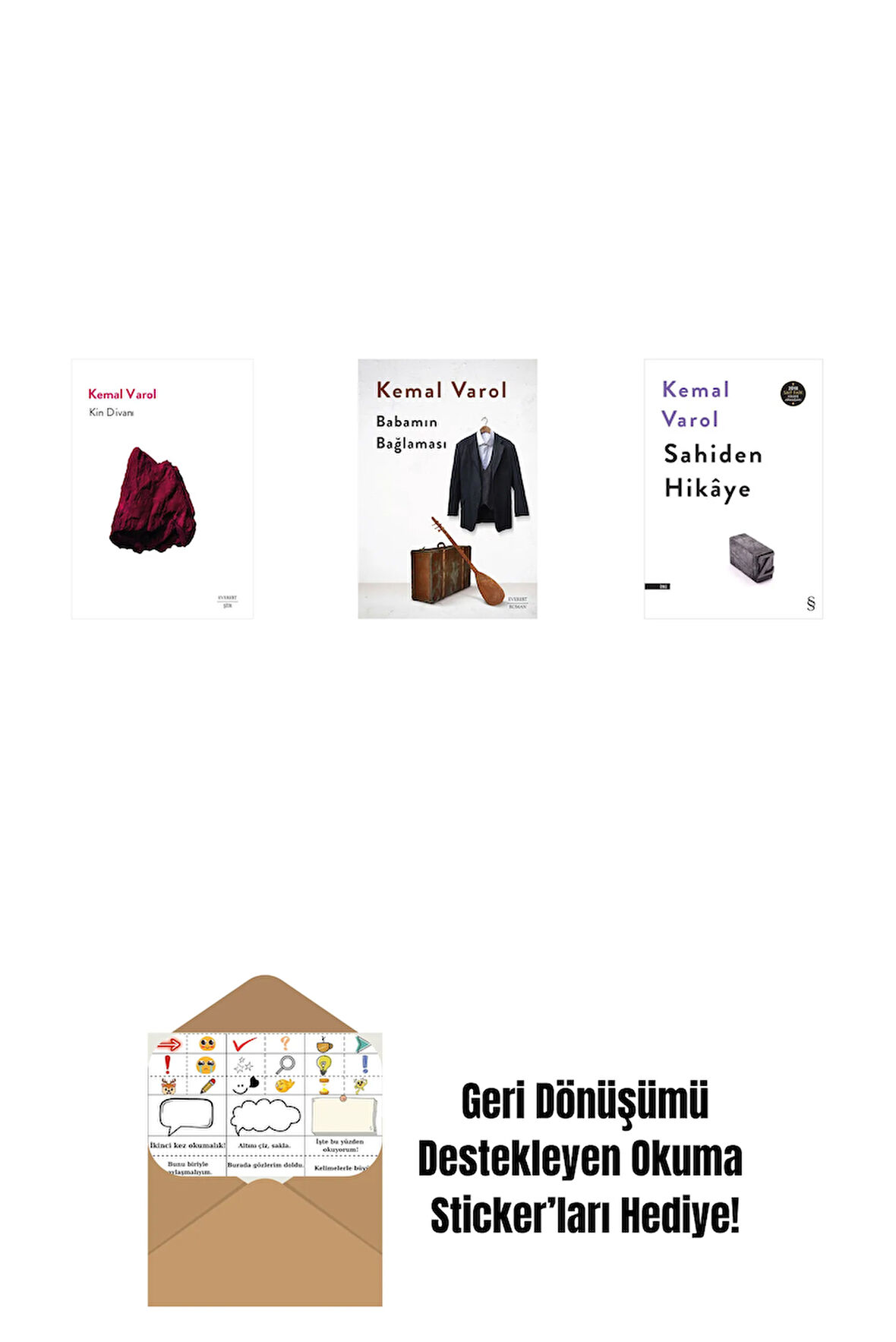 Kin Divanı + Babamın Bağlaması (Ciltli) + Sahiden Hikâye + Okuma Sticker'ları