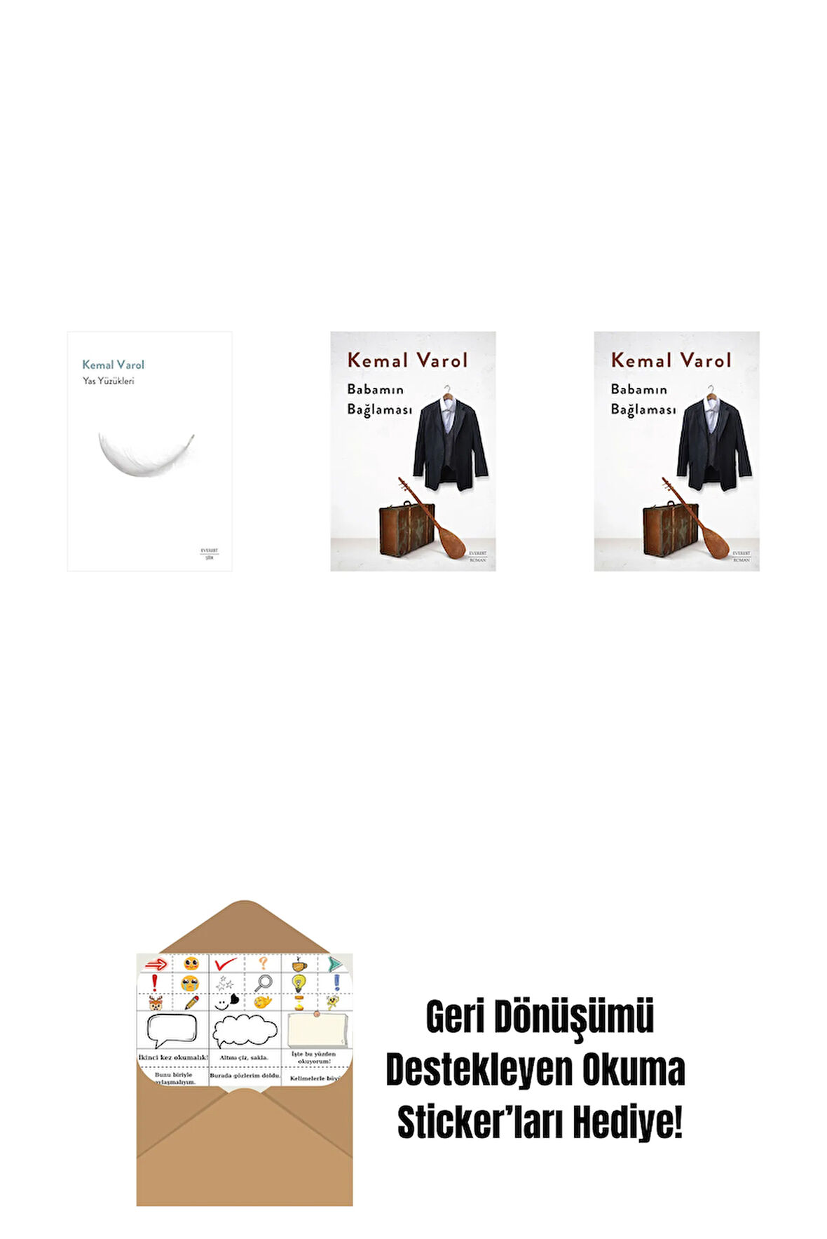 Yas Yüzükleri + Babamın Bağlaması (Ciltli) + Babamın Bağlaması + Okuma Sticker'ları