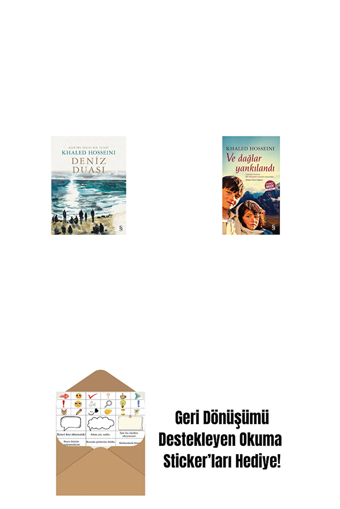 Deniz Duası + Ve Dağlar Yankılandı (Midi Boy) + Okuma Sticker'ları