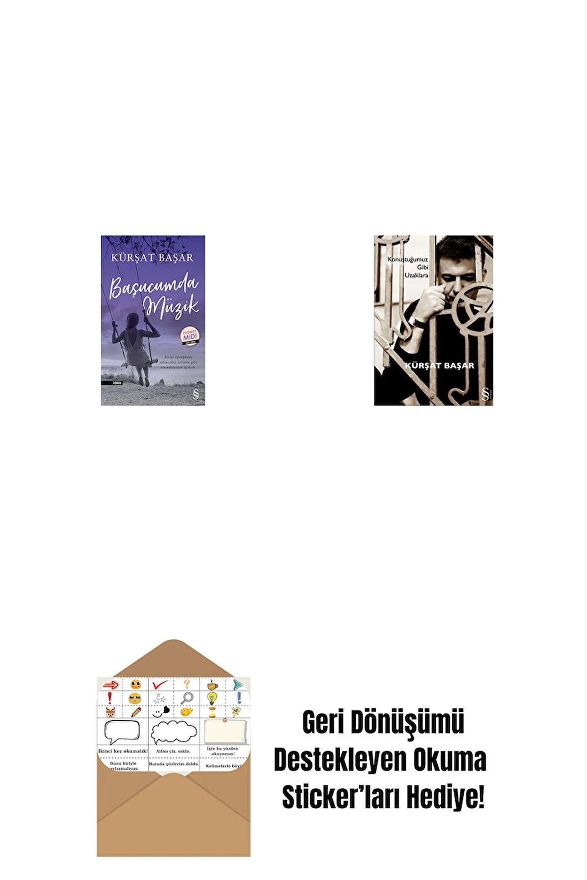 Başucumda Müzik (Midi Boy) + Konuştuğumuz Gibi Uzaklara + Okuma Sticker'ları