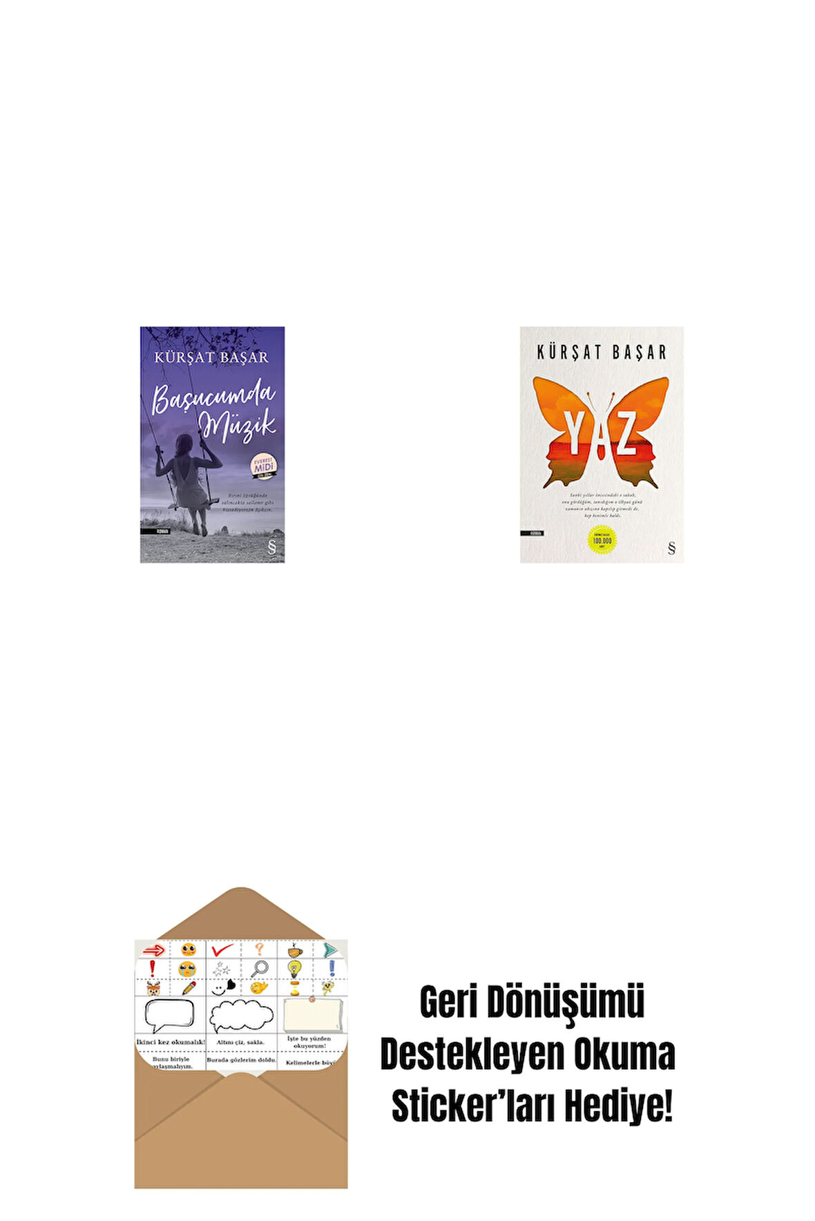 Başucumda Müzik (Midi Boy) + Yaz + Okuma Sticker'ları