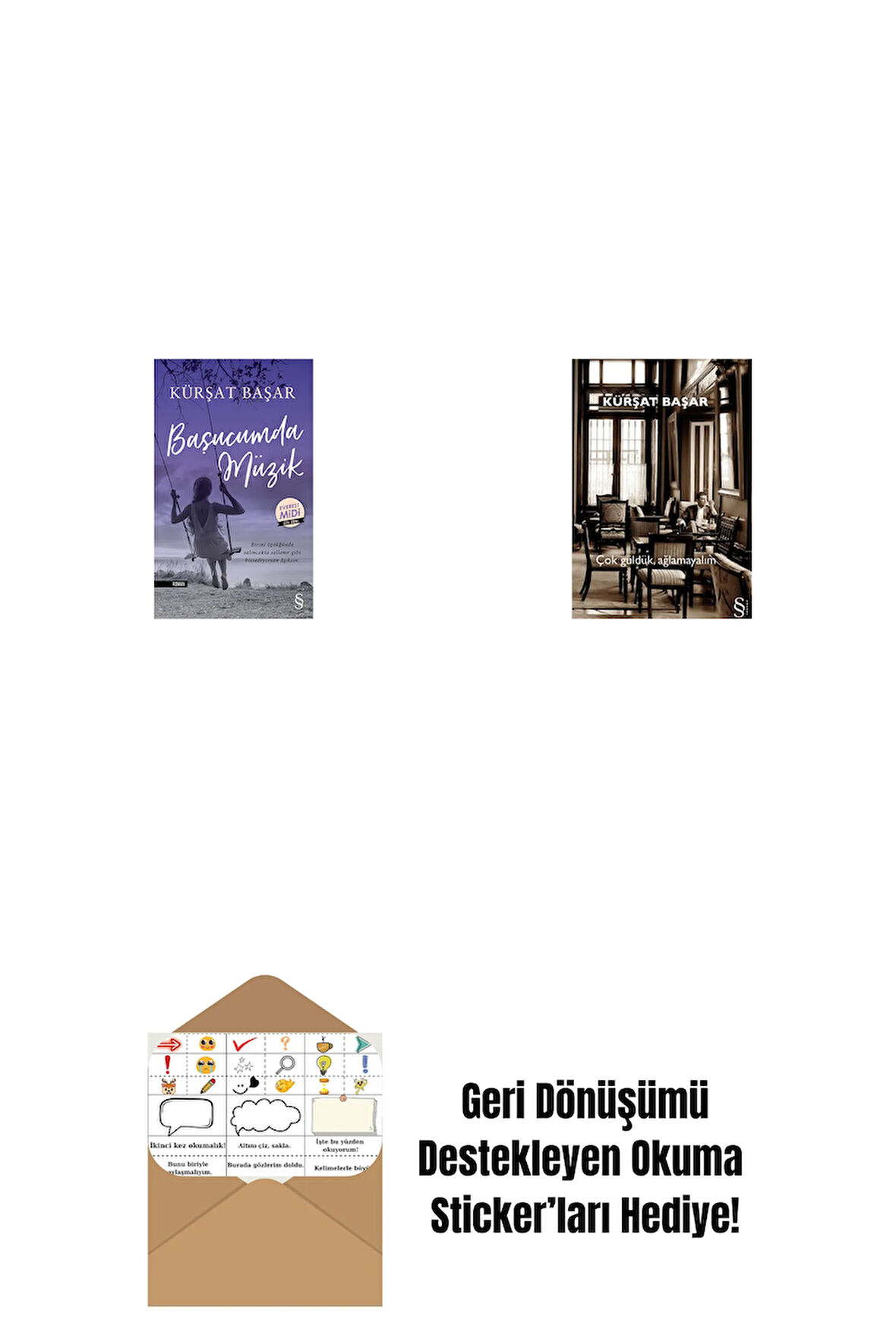 Başucumda Müzik (Midi Boy) + Çok Güldük, Ağlamayalım + Okuma Sticker'ları