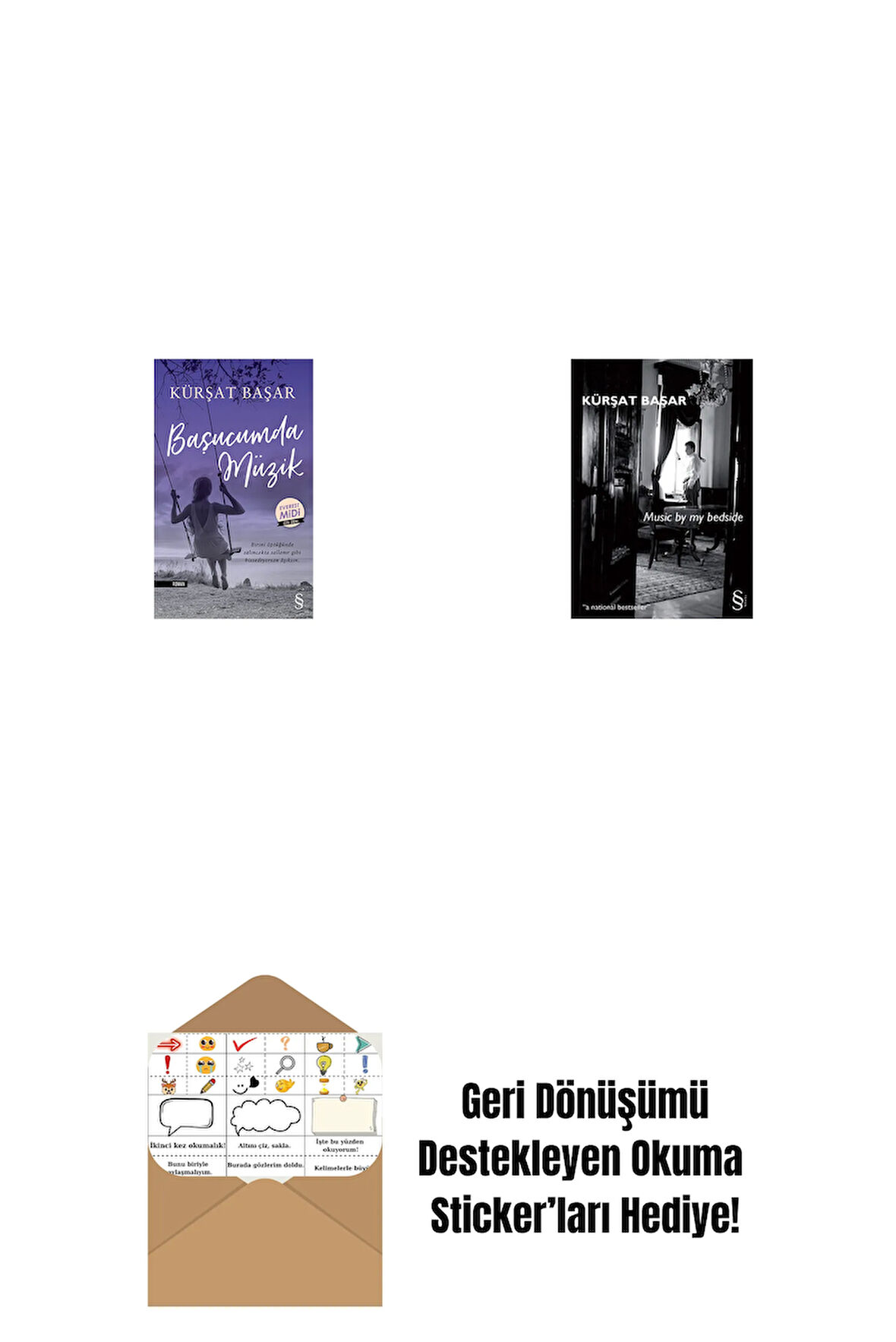 Başucumda Müzik (Midi Boy) + Music by My Bedside + Okuma Sticker'ları