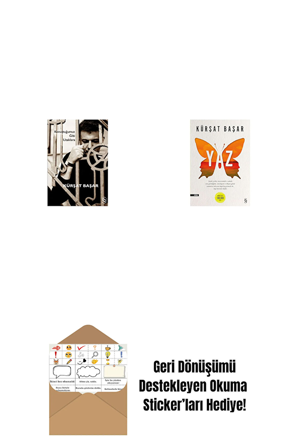 Konuştuğumuz Gibi Uzaklara + Yaz + Okuma Sticker'ları