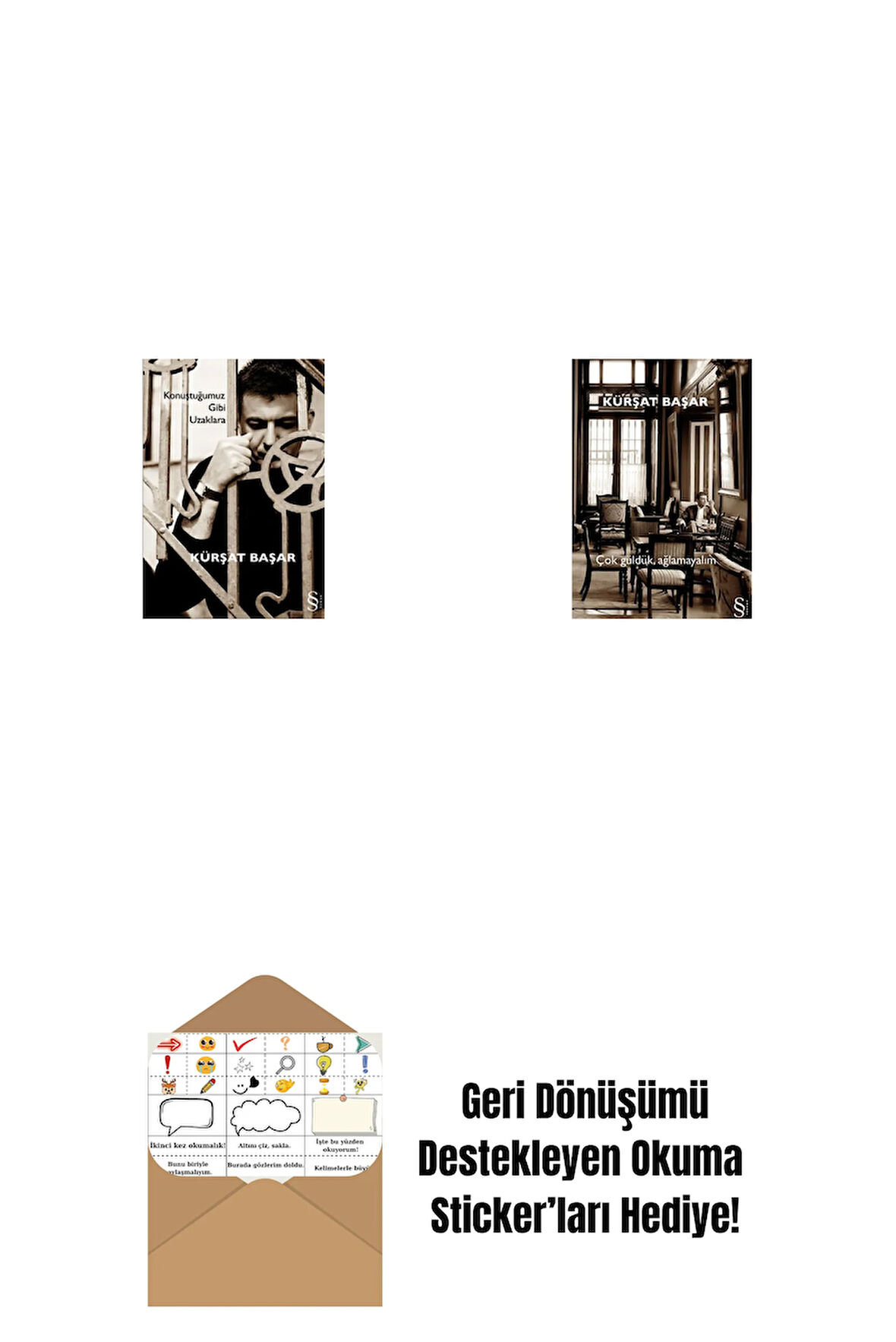 Konuştuğumuz Gibi Uzaklara + Çok Güldük, Ağlamayalım + Okuma Sticker'ları