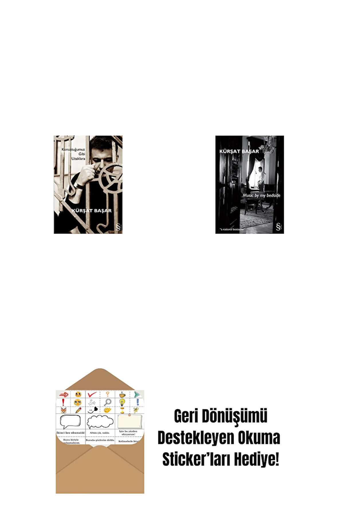 Konuştuğumuz Gibi Uzaklara + Music by My Bedside + Okuma Sticker'ları