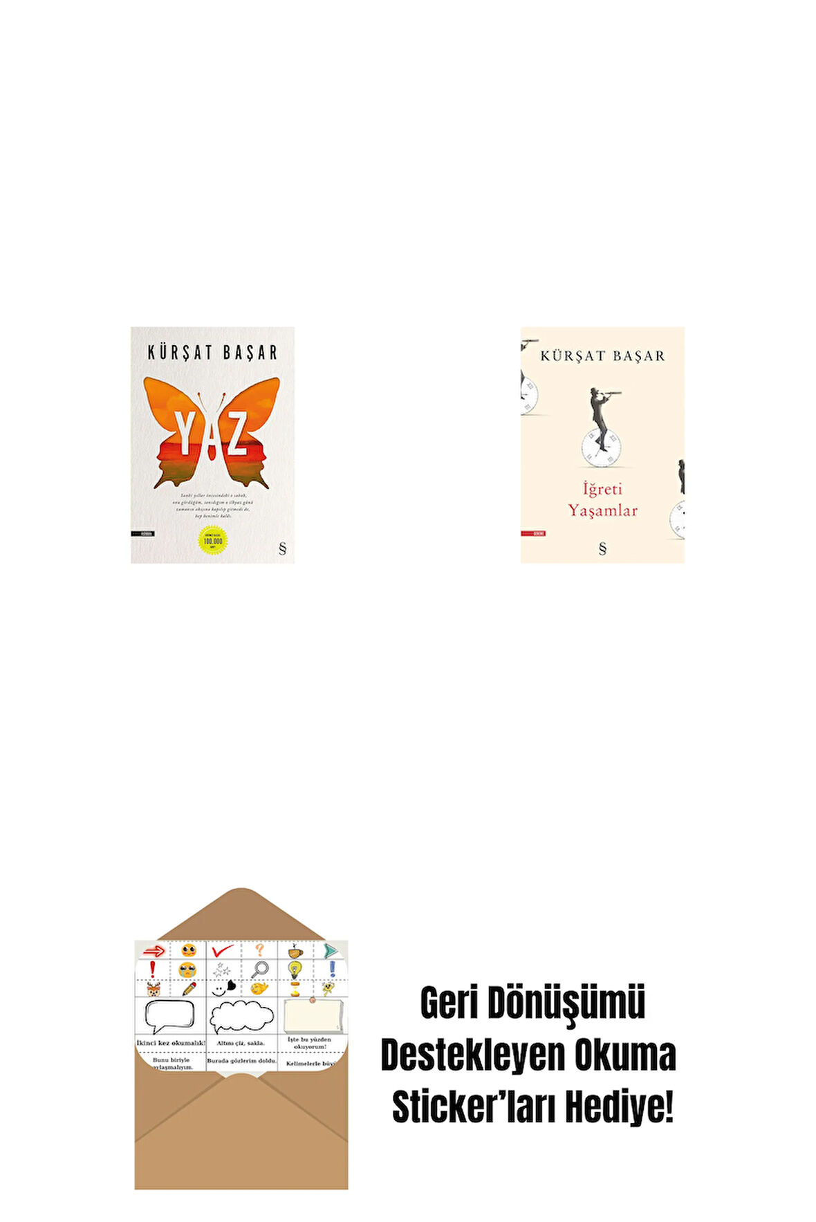 Yaz + İğreti Yaşamlar + Okuma Sticker'ları