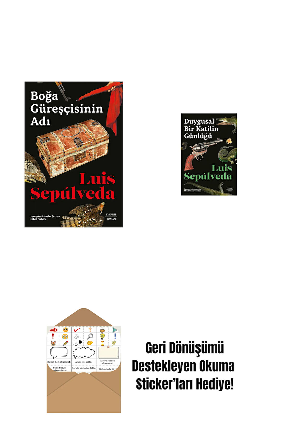 Boğa Güreşçisinin Adı + Duygusal Bir Katilin Günlüğü + Okuma Sticker'ları