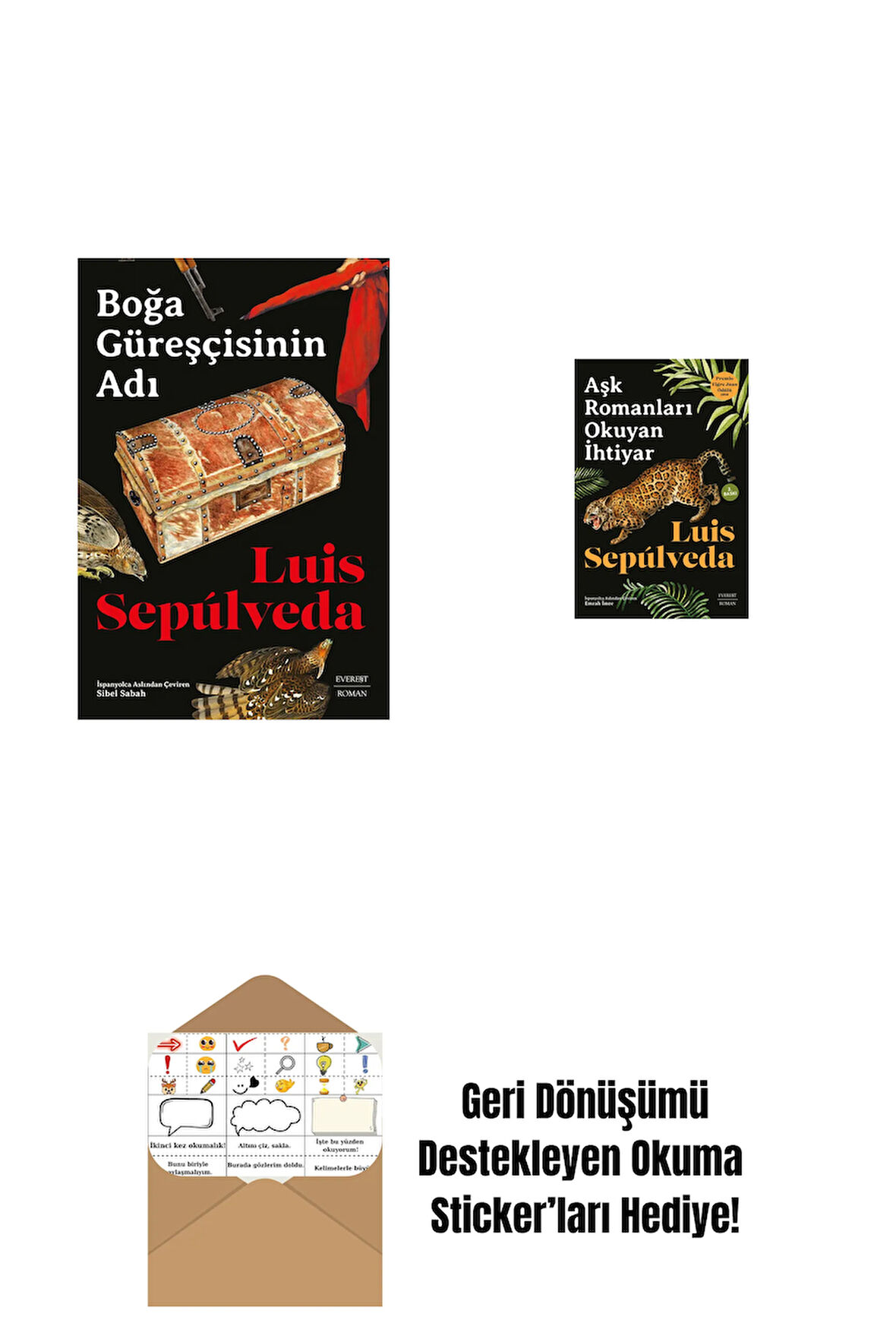 Boğa Güreşçisinin Adı + Aşk Romanları  Okuyan İhtiyar + Okuma Sticker'ları