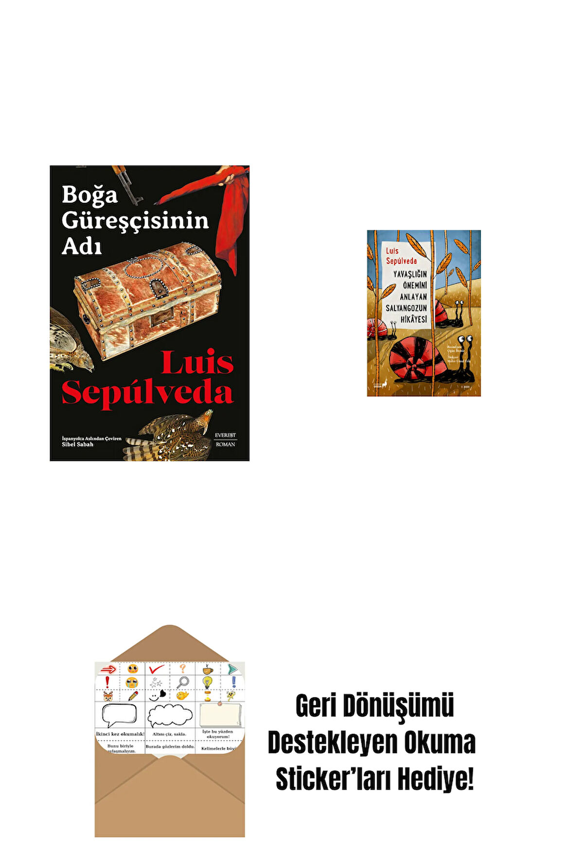 Boğa Güreşçisinin Adı + Yavaşlığın Önemini Anlayan Salyangozun Hikayesi + Okuma Sticker'ları