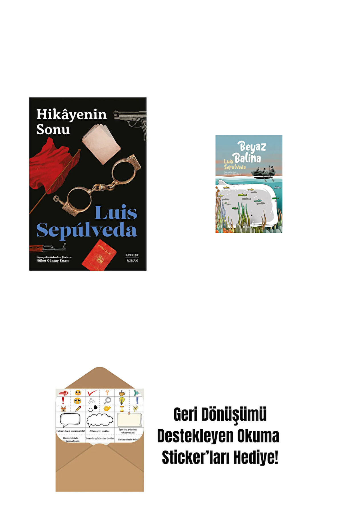 Hikâyenin Sonu + Beyaz Balina + Okuma Sticker'ları