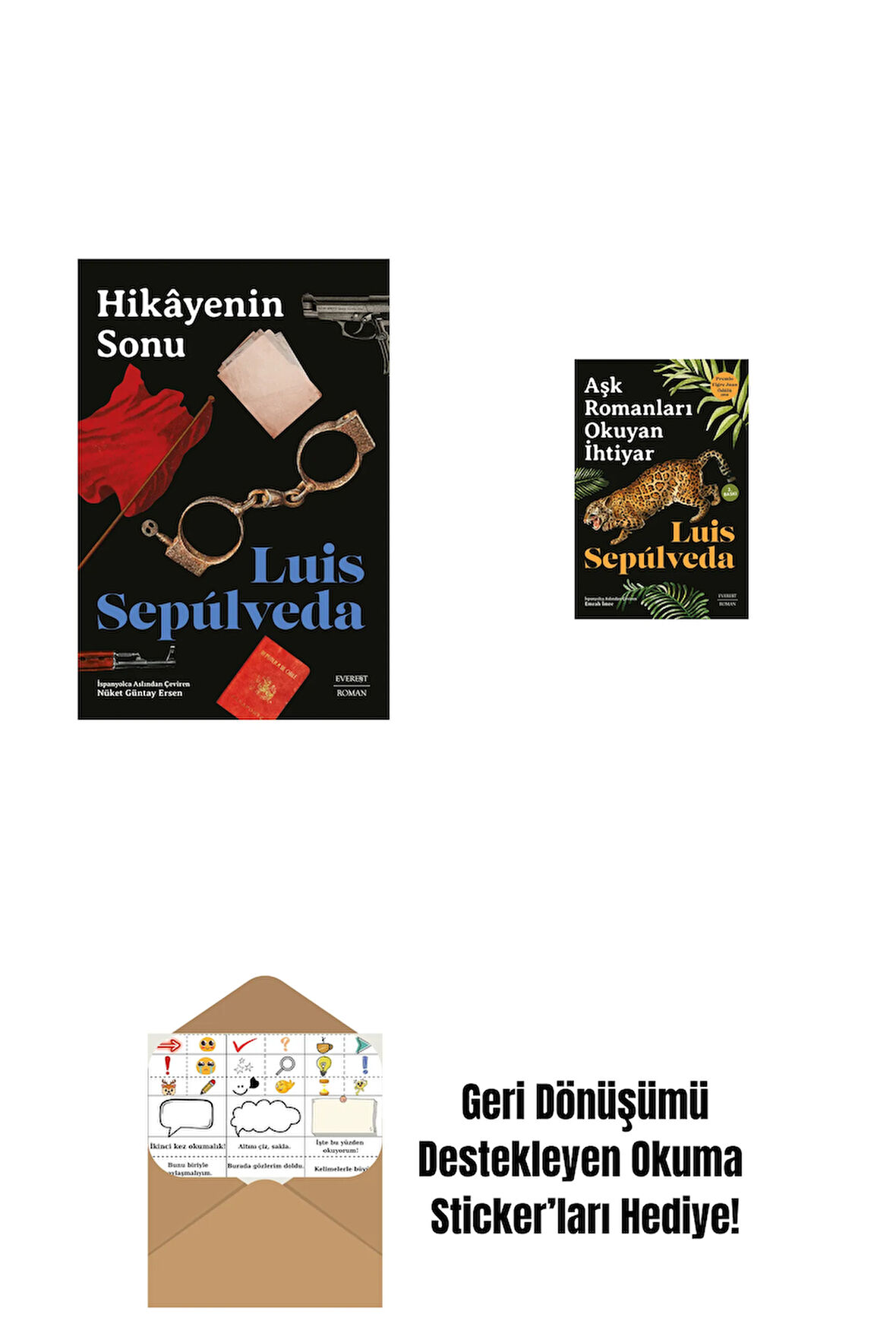 Hikâyenin Sonu + Aşk Romanları  Okuyan İhtiyar + Okuma Sticker'ları