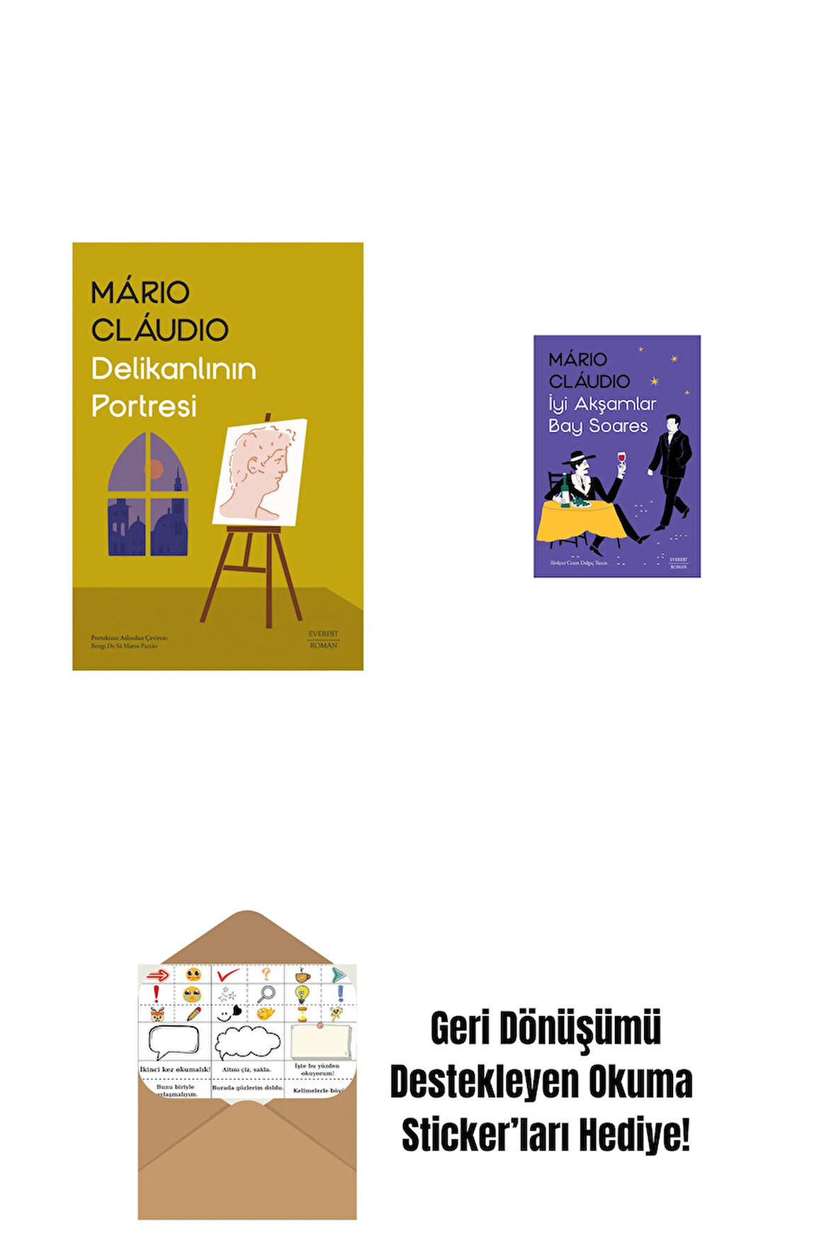 Delikanlının Portresi + İyi Akşamlar Bay Soares + Okuma Sticker'ları