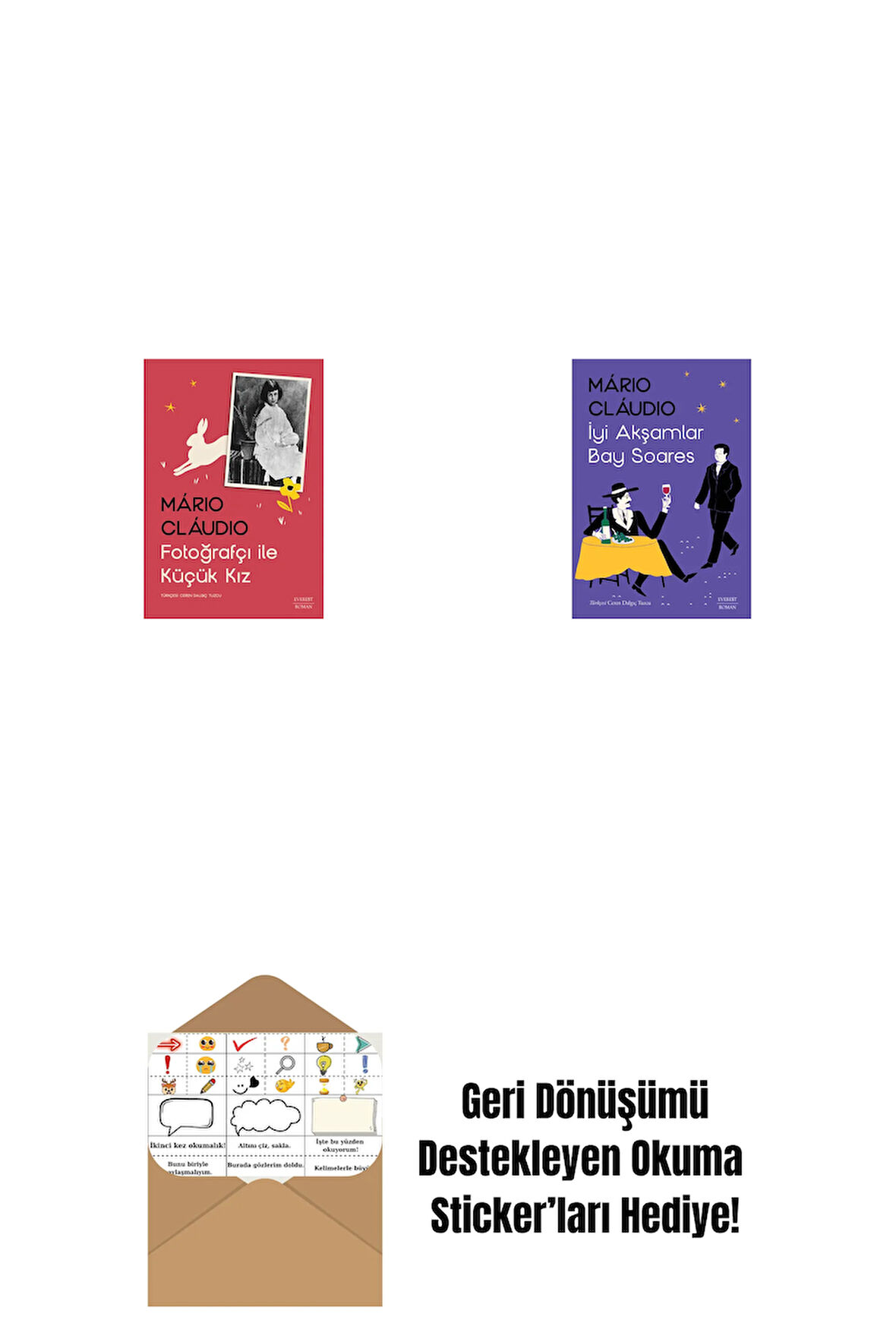 Fotoğrafçı ile  Küçük Kız + İyi Akşamlar Bay Soares + Okuma Sticker'ları