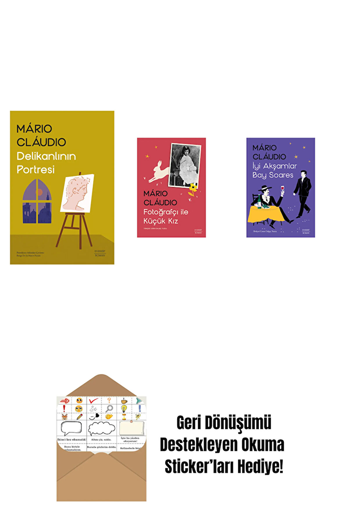 Delikanlının Portresi + Fotoğrafçı ile  Küçük Kız + İyi Akşamlar Bay Soares + Okuma Sticker'ları