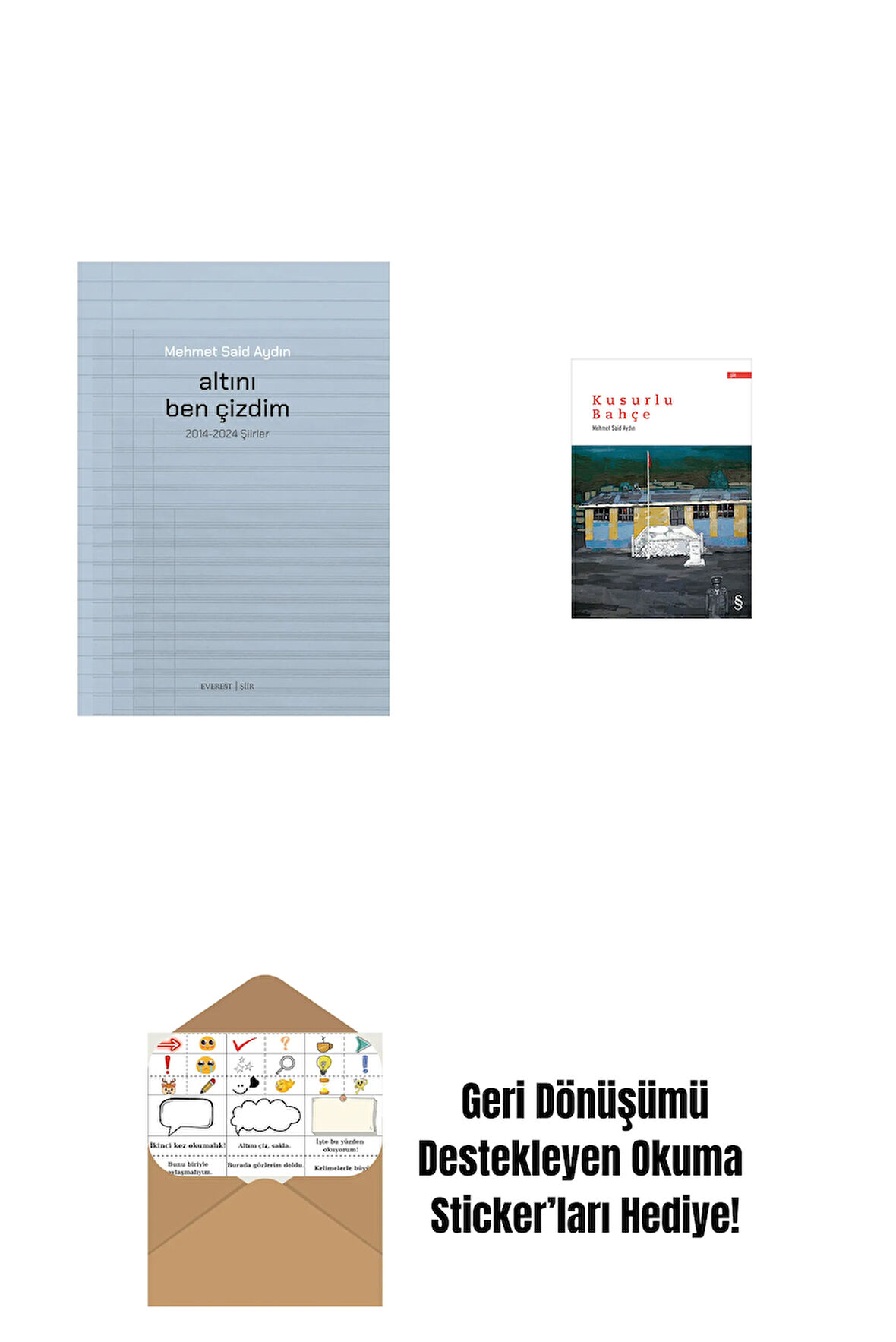 Altını Ben Çizdim + Kusurlu Bahçe + Okuma Sticker'ları