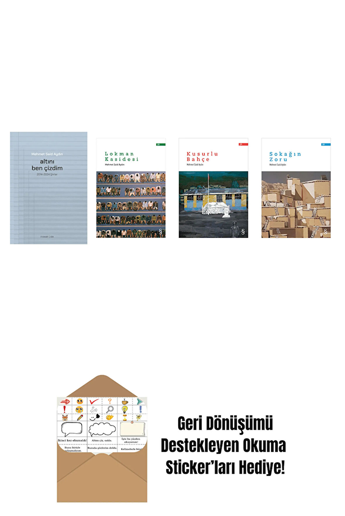 Mehmet Said Aydın 4 Kitap Set + Okuma Sticker'ları