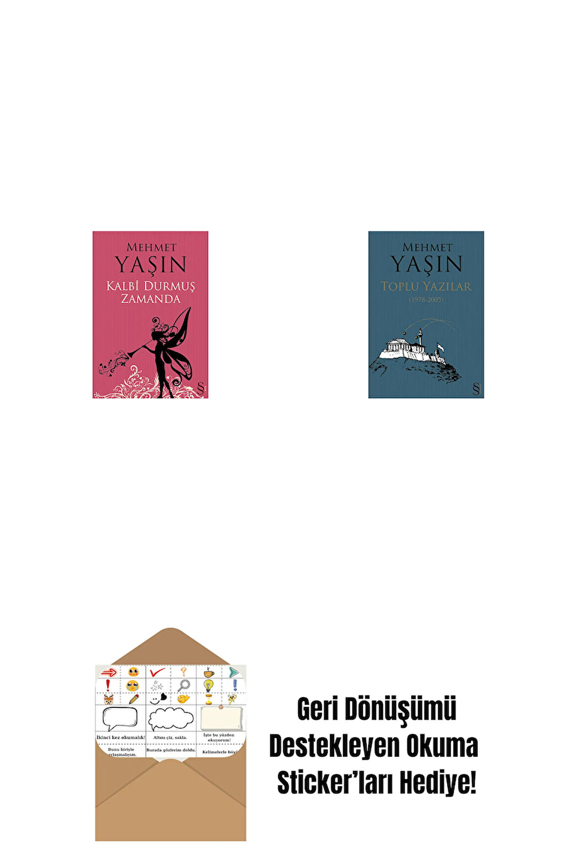 Kalbi Durmuş Zamanda + Toplu Yazılar + Okuma Sticker'ları