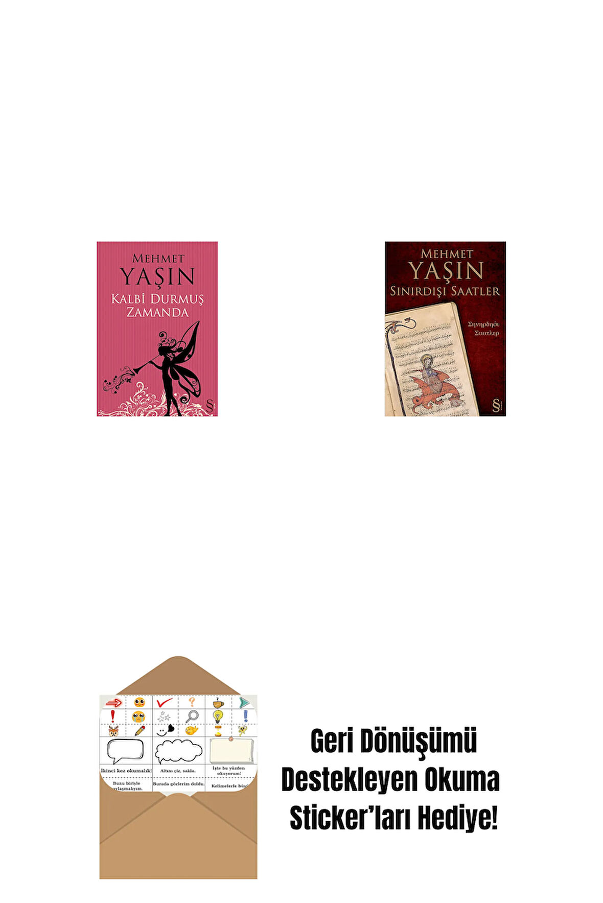 Kalbi Durmuş Zamanda + Sınırdışı Saatler + Okuma Sticker'ları