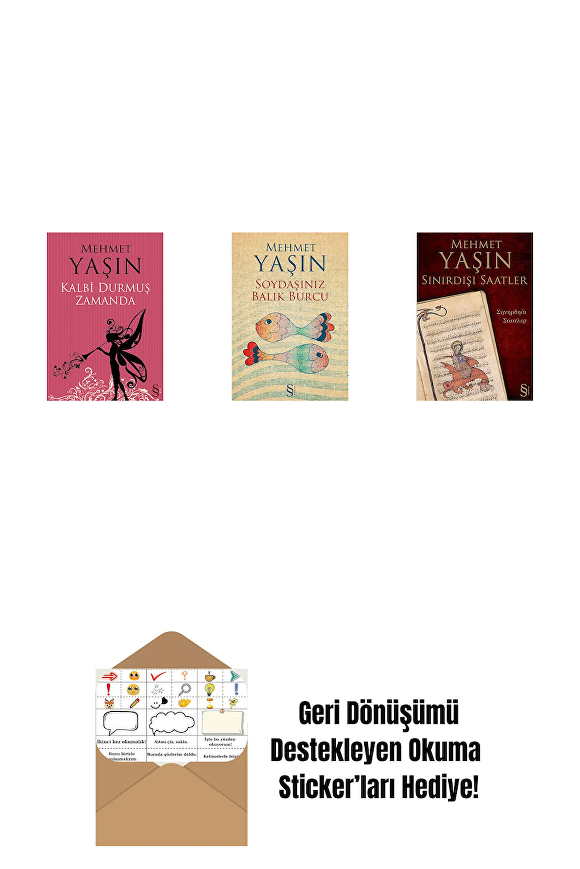 Kalbi Durmuş Zamanda + Soydaşınız Balık Burcu + Sınırdışı Saatler + Okuma Sticker'ları