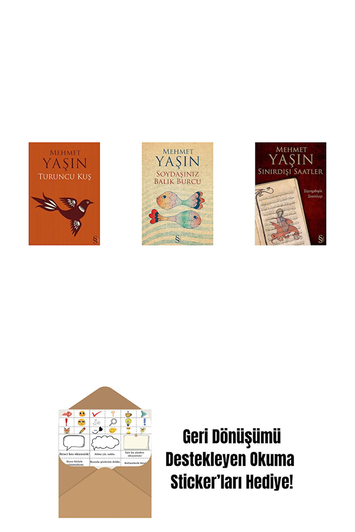 Turuncu Kuş + Soydaşınız Balık Burcu + Sınırdışı Saatler + Okuma Sticker'ları