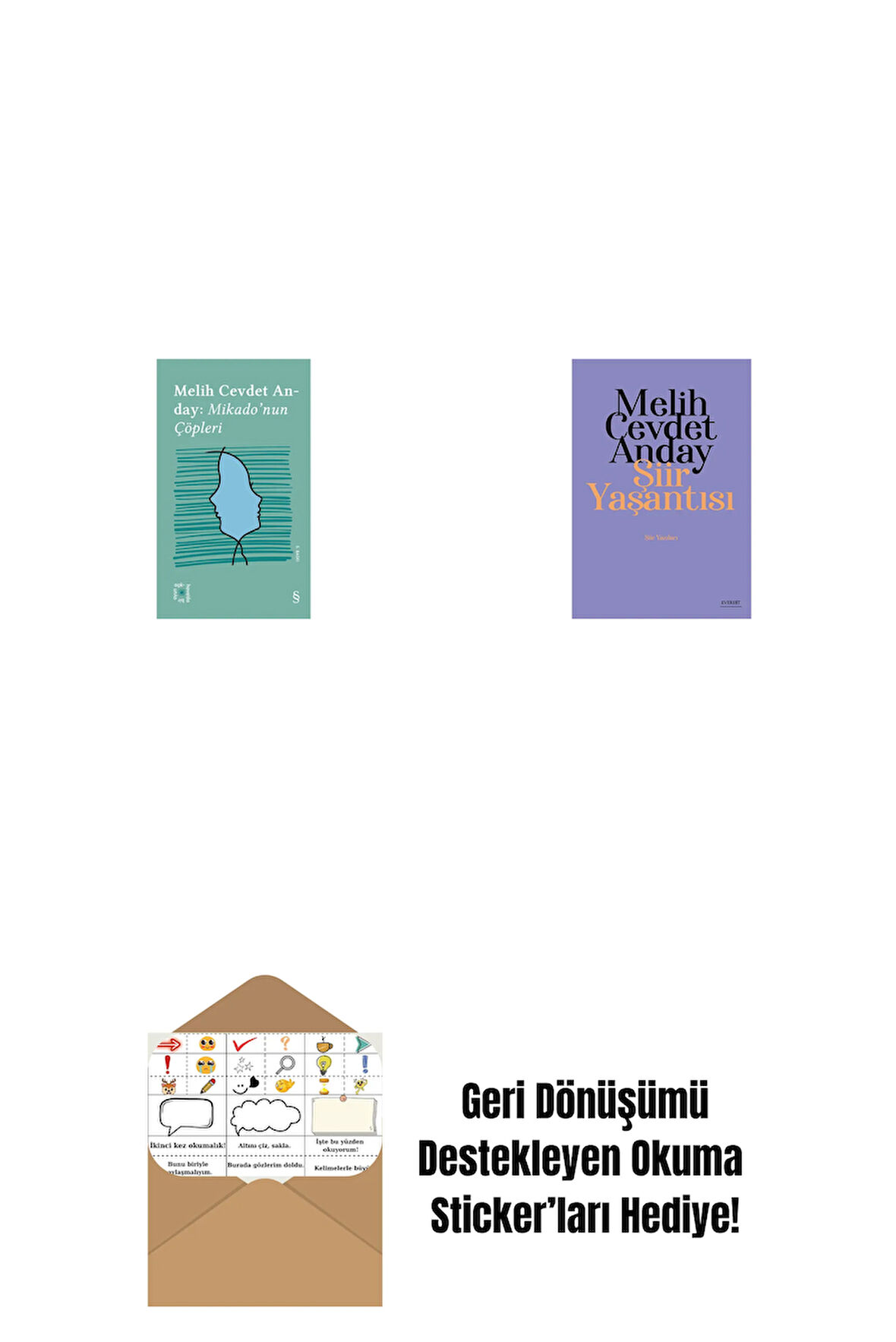 Everest Açıkhava 3 - Mikado’nun Çöpleri + Şiir Yaşantısı - Şiir Yazıları + Okuma Sticker'ları