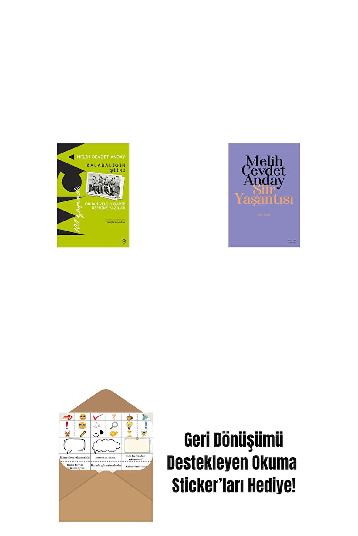 Kalabalığın Şiiri + Şiir Yaşantısı - Şiir Yazıları + Okuma Sticker'ları