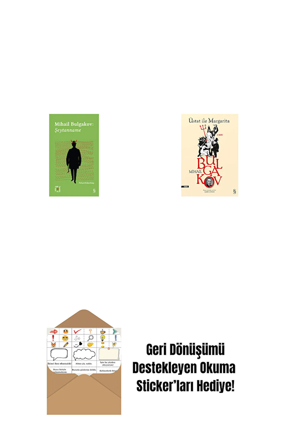 Everest Açıkhava 12 - Şeytanname + Üstat İle Margarita + Okuma Sticker'ları