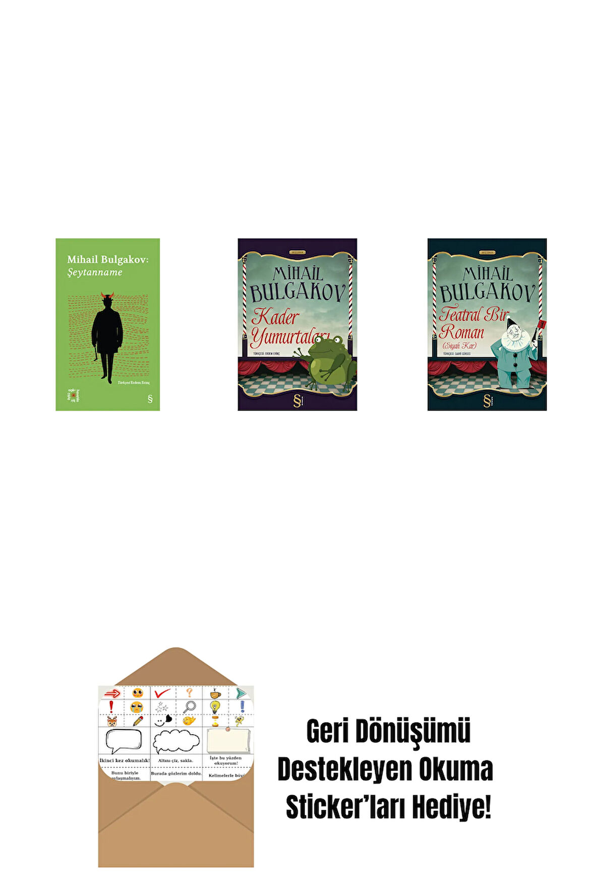 Everest Açıkhava 12 - Şeytanname + Kader Yumurtaları + Teatral Bir Roman + Okuma Sticker'ları