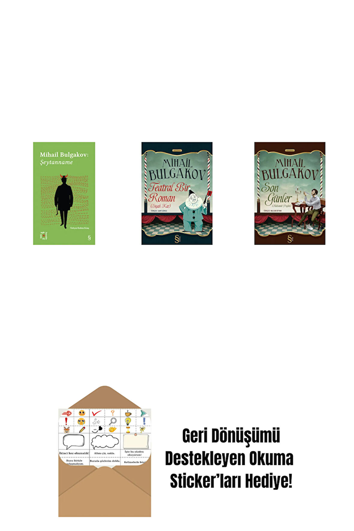 Everest Açıkhava 12 - Şeytanname + Teatral Bir Roman + Son Günler + Okuma Sticker'ları