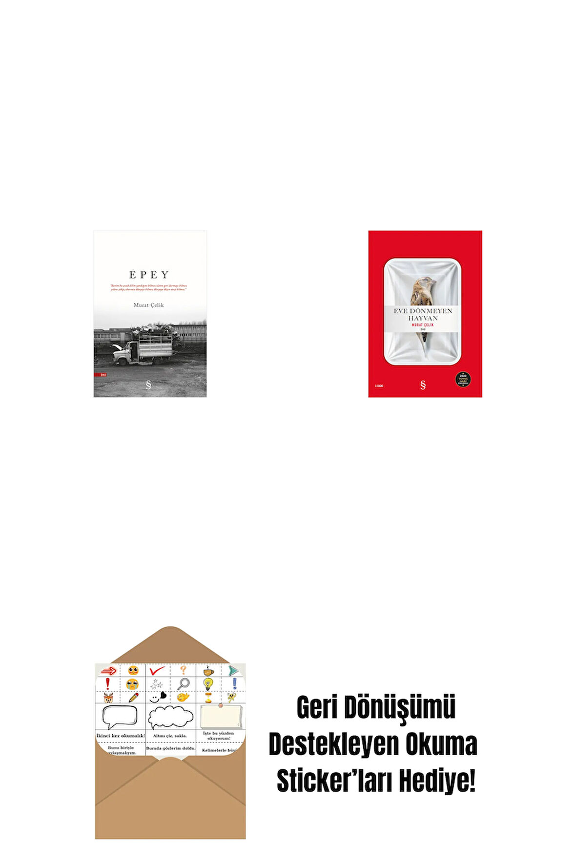 Epey + Eve Dönmeyen Hayvan + Okuma Sticker'ları