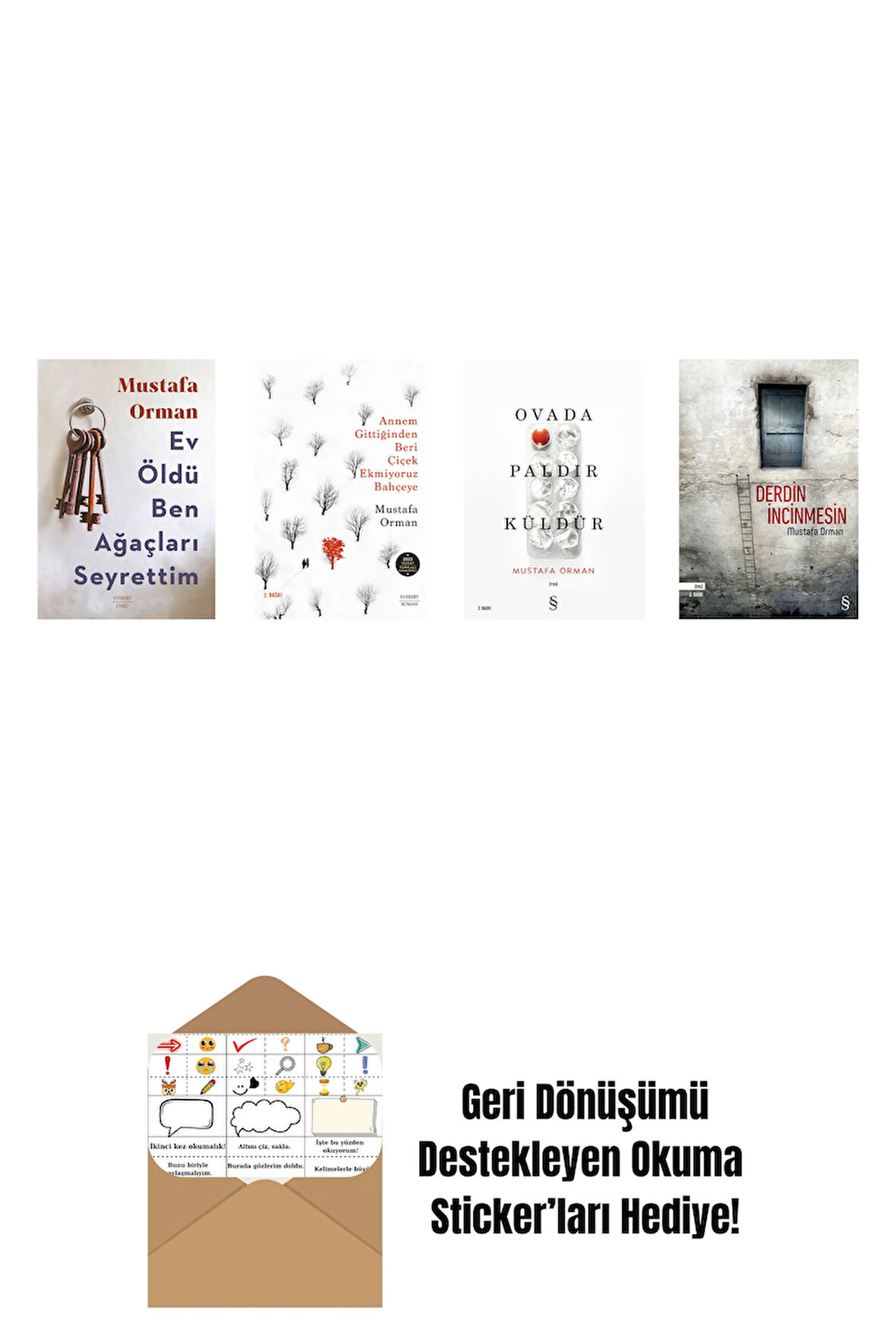Mustafa Orman 4 Kitap Set + Okuma Sticker'ları