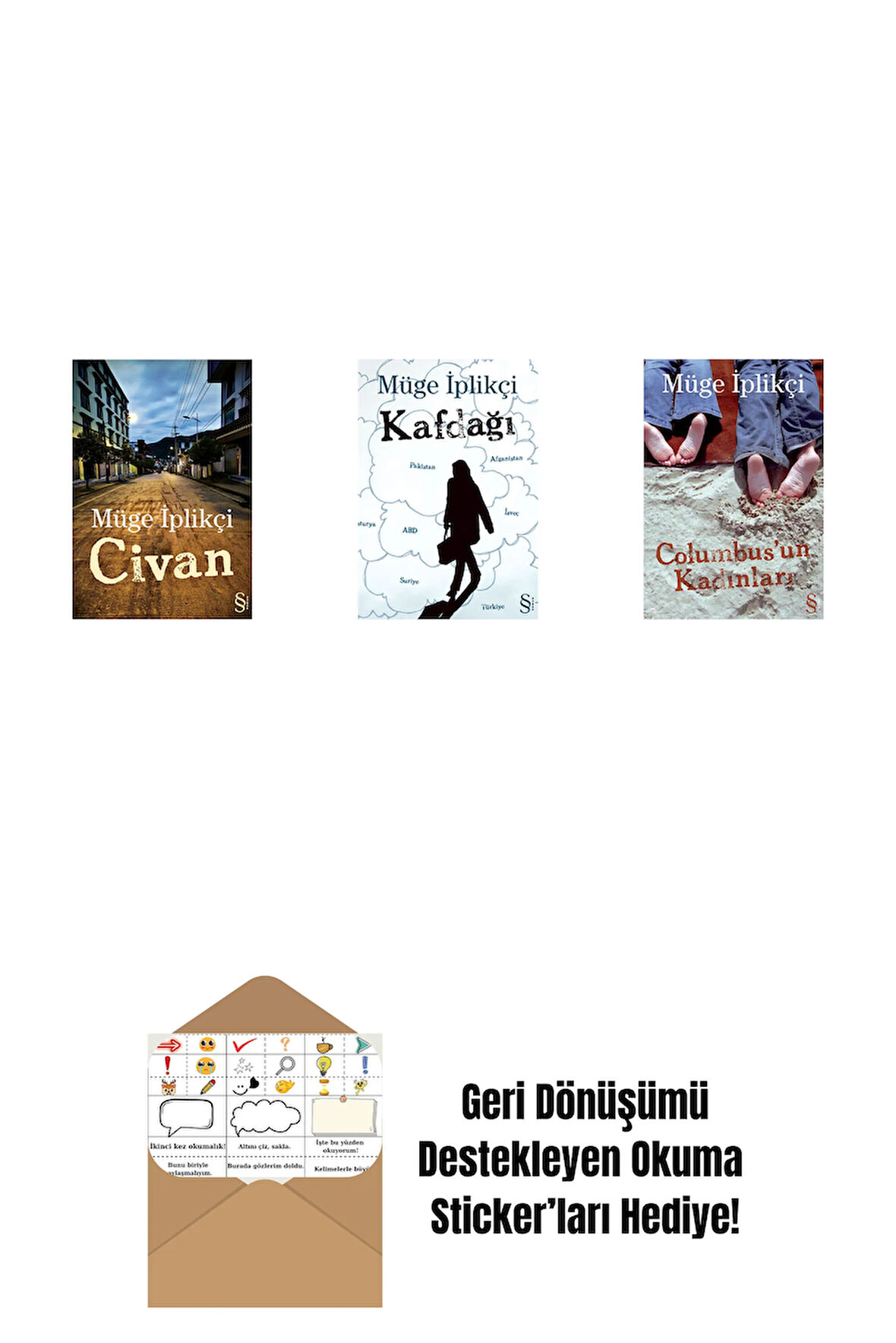 Civan + Kafdağı + Columbus'un Kadınları + Okuma Sticker'ları