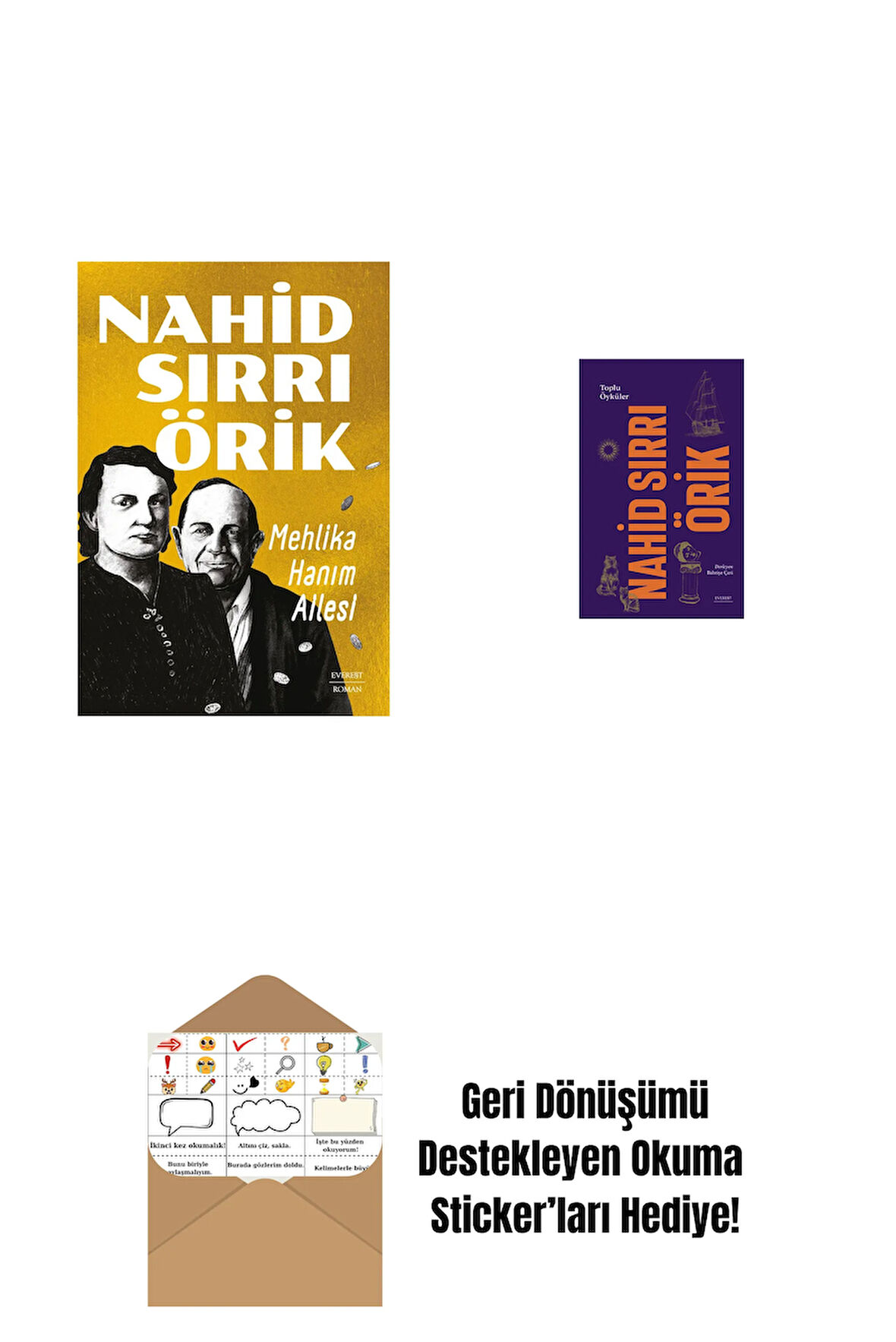 Mehlika Hanım Ailesi + Nahid Sırrı Örik - Toplu Öyküler (Ciltli) + Okuma Sticker'ları