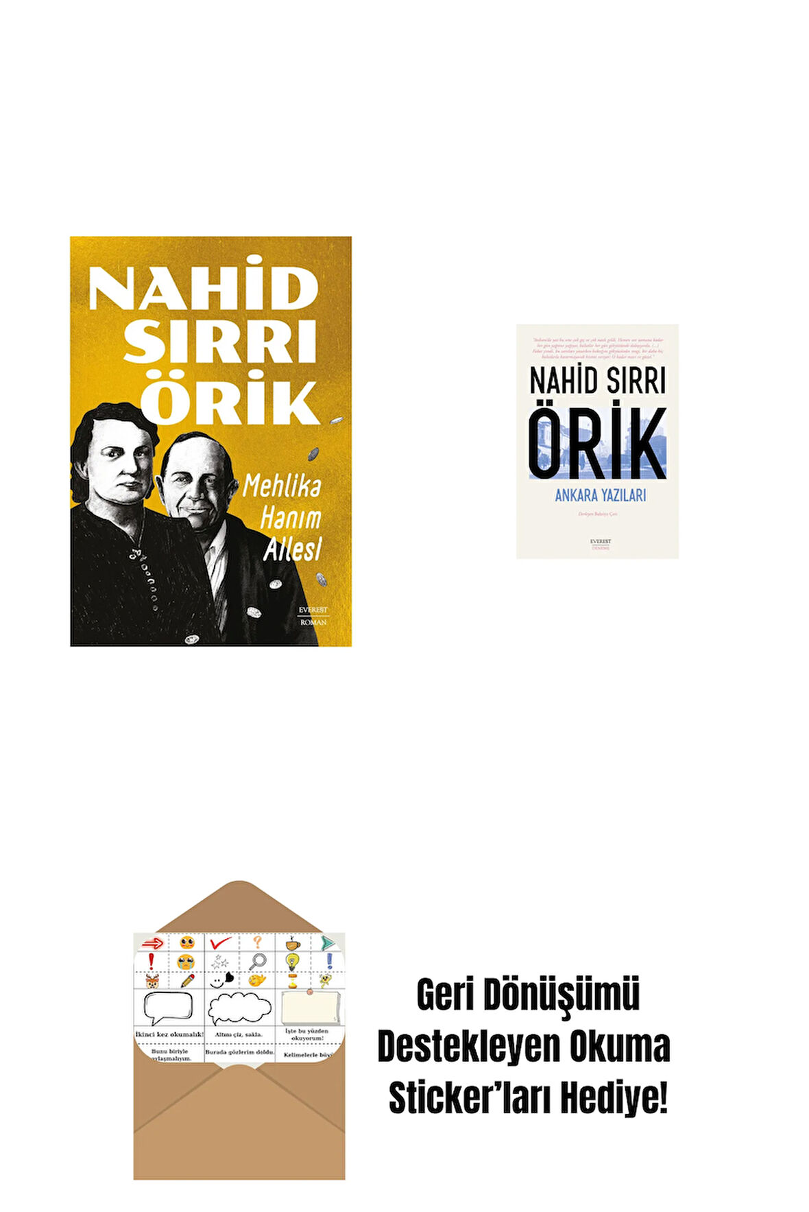 Mehlika Hanım Ailesi + Ankara Yazıları + Okuma Sticker'ları
