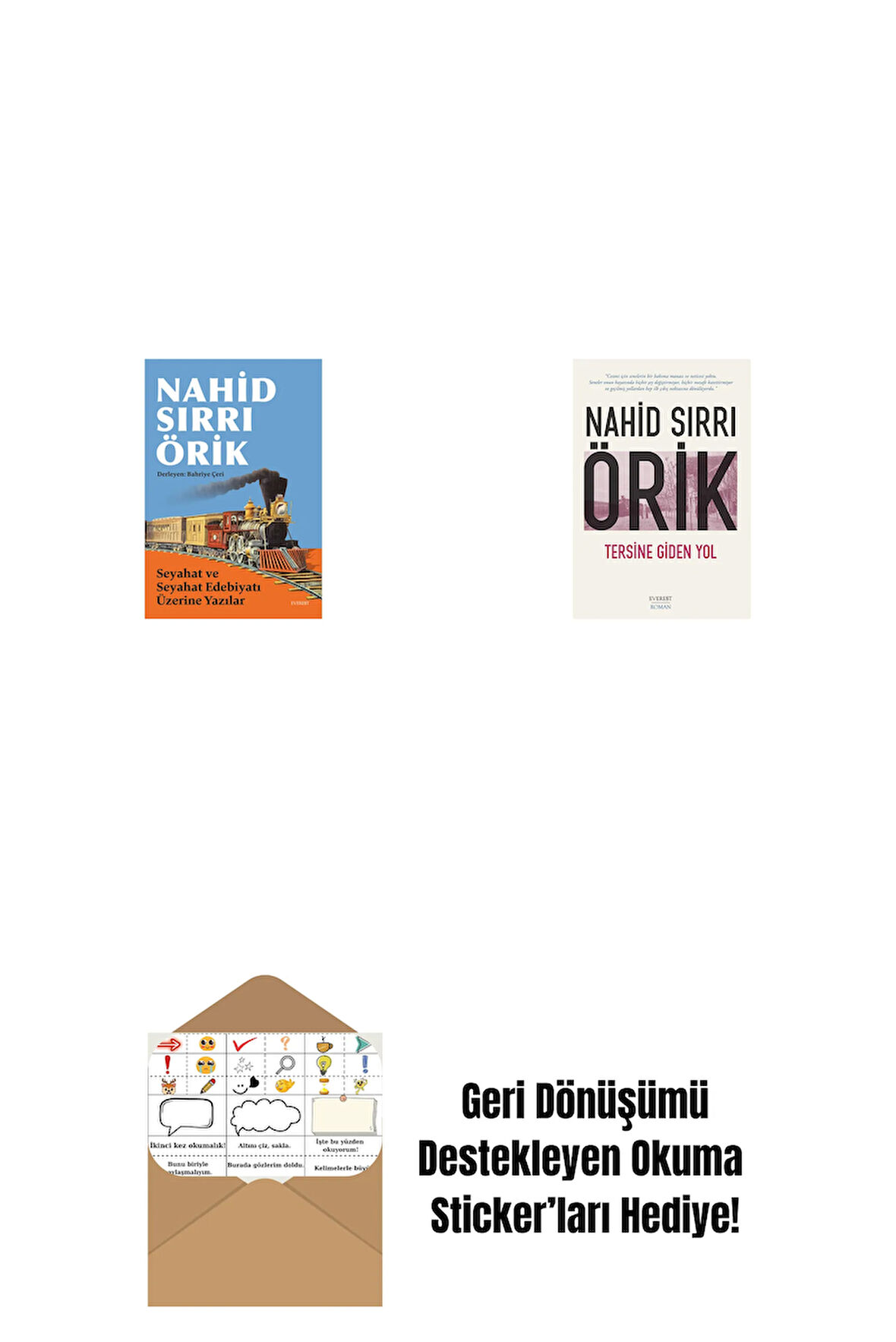 Seyahat ve Seyahat Edebiyatı Üzerine Yazılar + Tersine Giden Yol + Okuma Sticker'ları