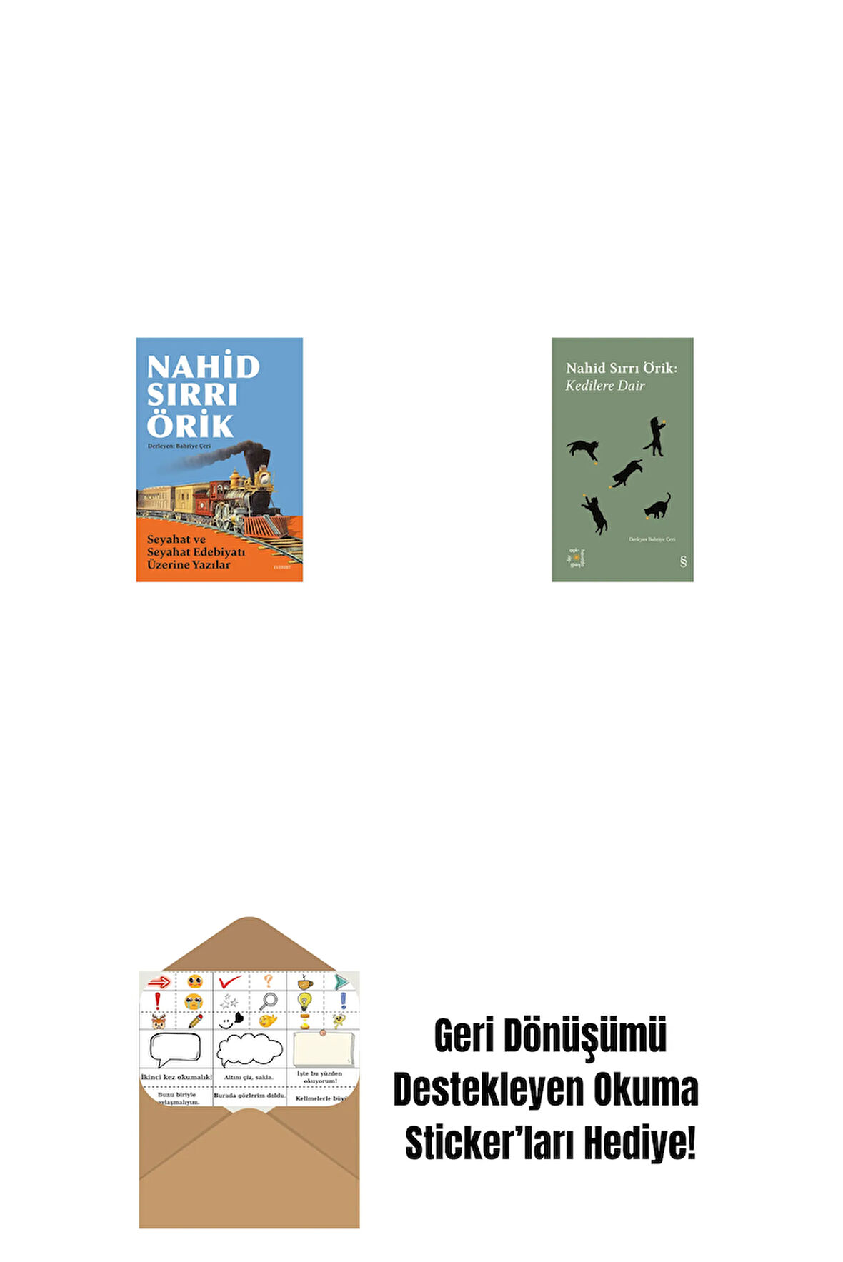 Seyahat ve Seyahat Edebiyatı Üzerine Yazılar + Everest Açıkhava 29 - Kedilere Dair + Okuma Sticker'ları