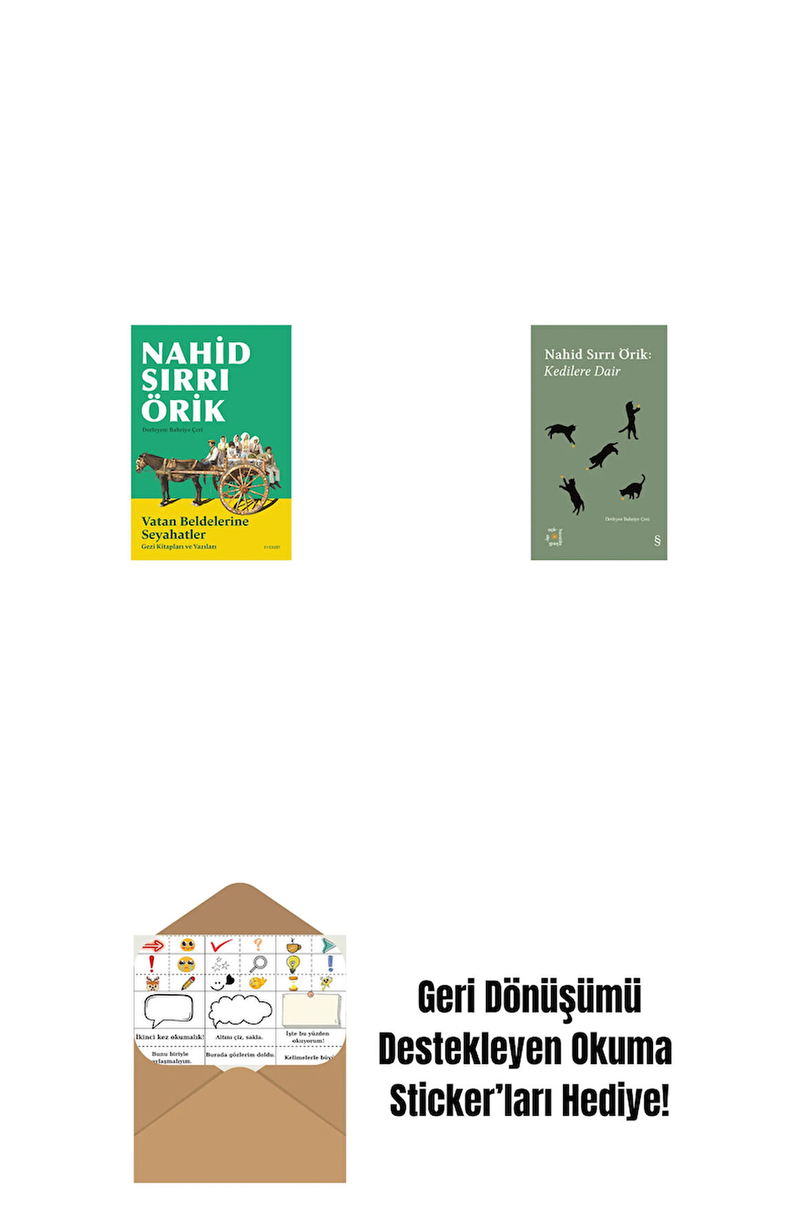 Vatan Beldelerine Seyahatler + Everest Açıkhava 29 - Kedilere Dair + Okuma Sticker'ları