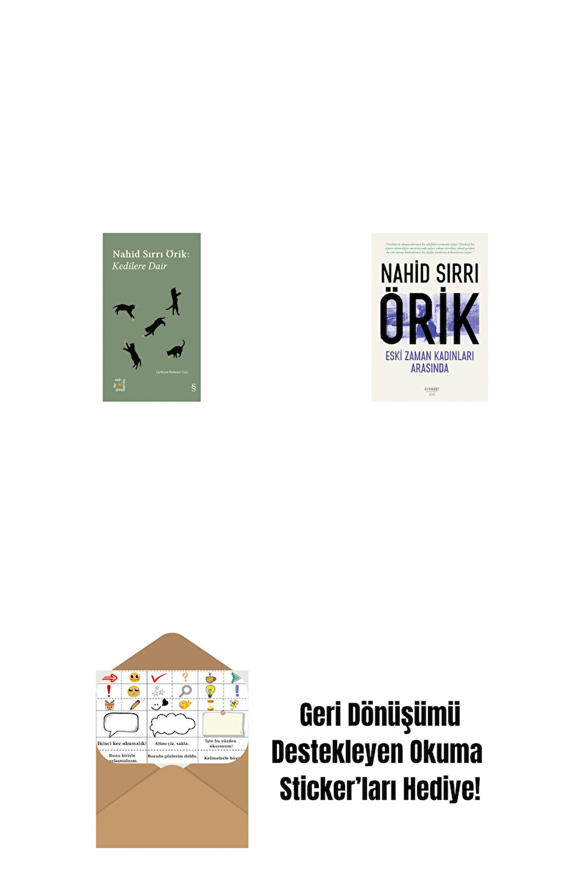 Everest Açıkhava 29 - Kedilere Dair + Eski Zaman Kadınları Arasında + Okuma Sticker'ları