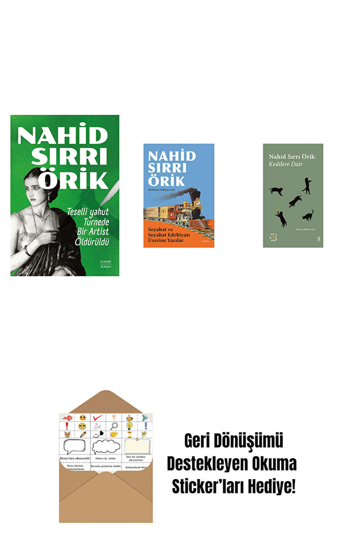 Teselli yahut Turnede  Bir Artist Öldürüldü + Seyahat ve Seyahat Edebiyatı Üzerine Yazılar + Everest Açıkhava 29 - Kedilere Dair + Okuma Sticker'ları