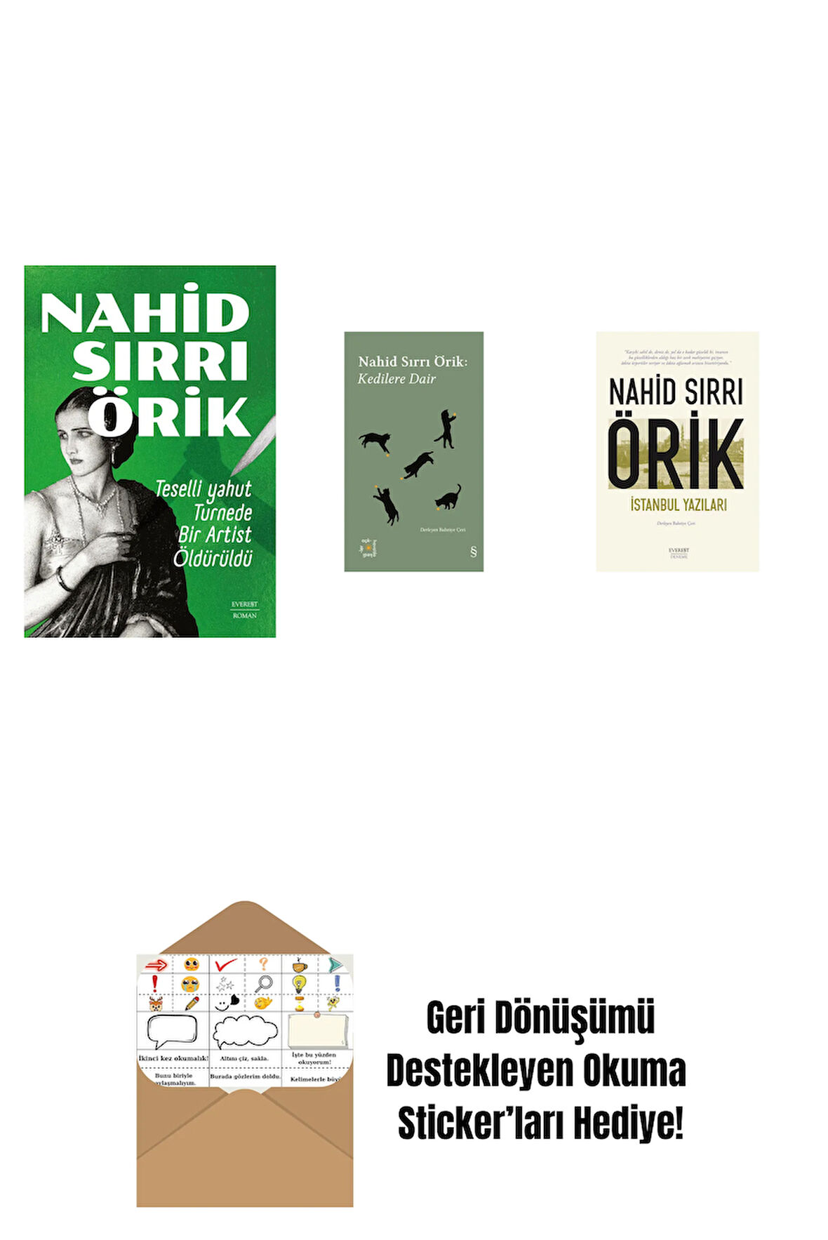 Teselli yahut Turnede  Bir Artist Öldürüldü + Everest Açıkhava 29 - Kedilere Dair + İstanbul Yazıları + Okuma Sticker'ları