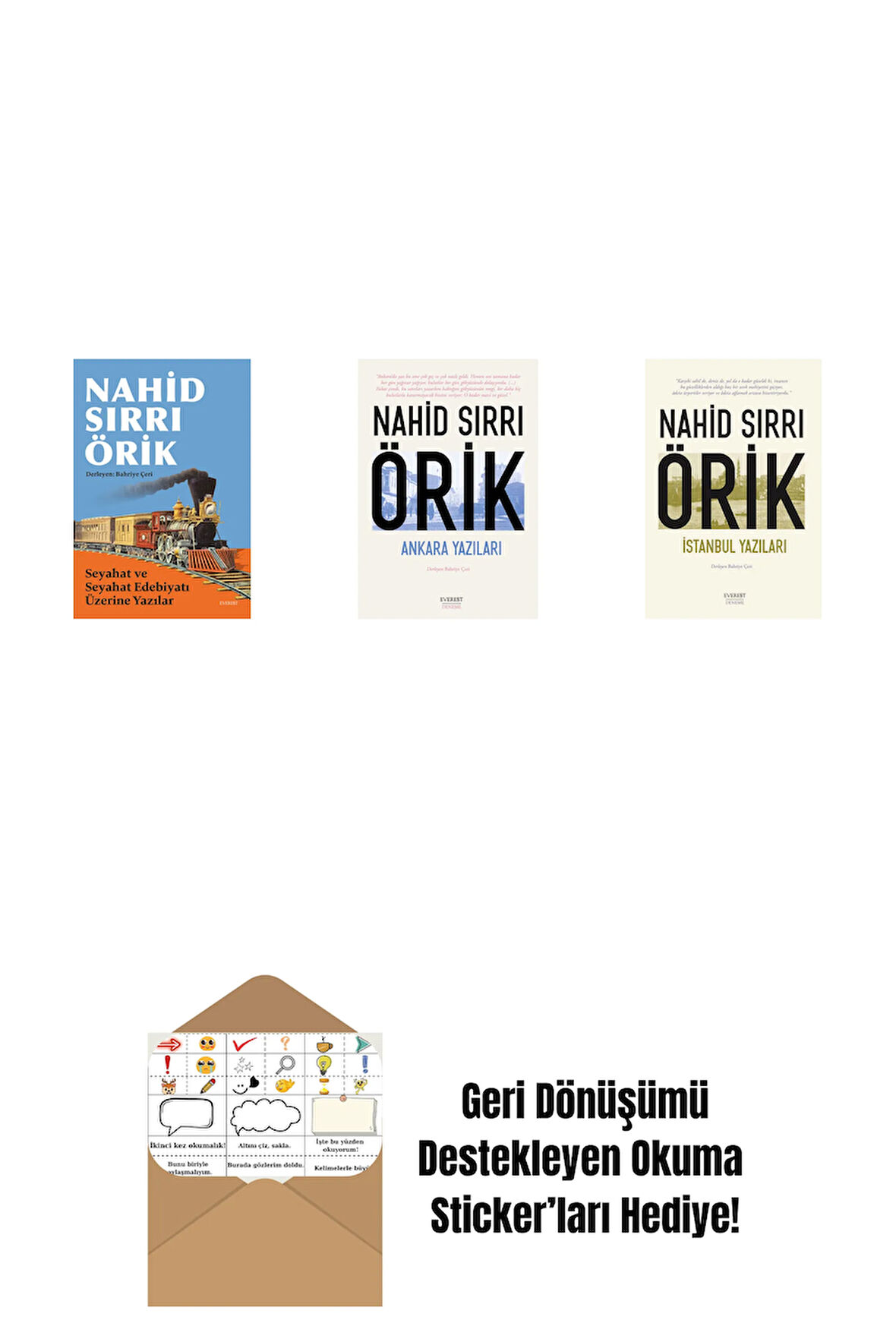 Seyahat ve Seyahat Edebiyatı Üzerine Yazılar + Ankara Yazıları + İstanbul Yazıları + Okuma Sticker'ları