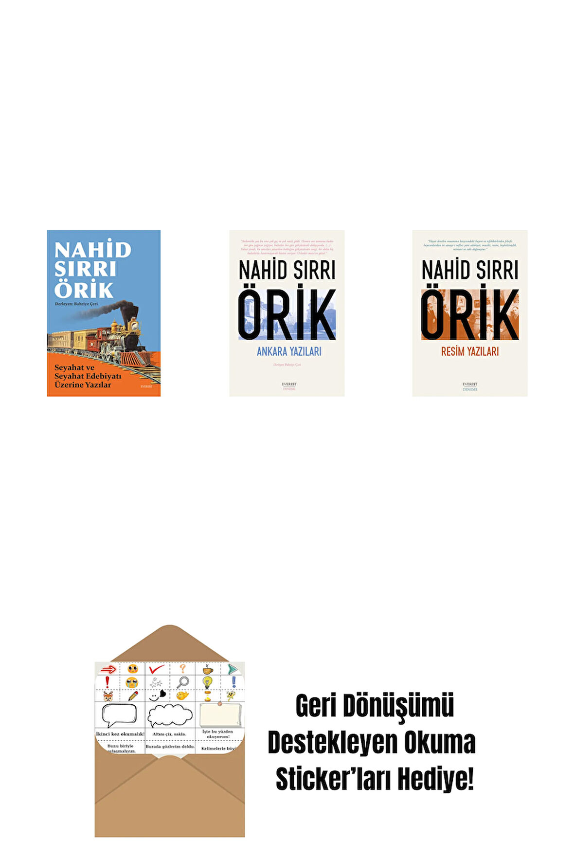 Seyahat ve Seyahat Edebiyatı Üzerine Yazılar + Ankara Yazıları + Resim Yazıları + Okuma Sticker'ları