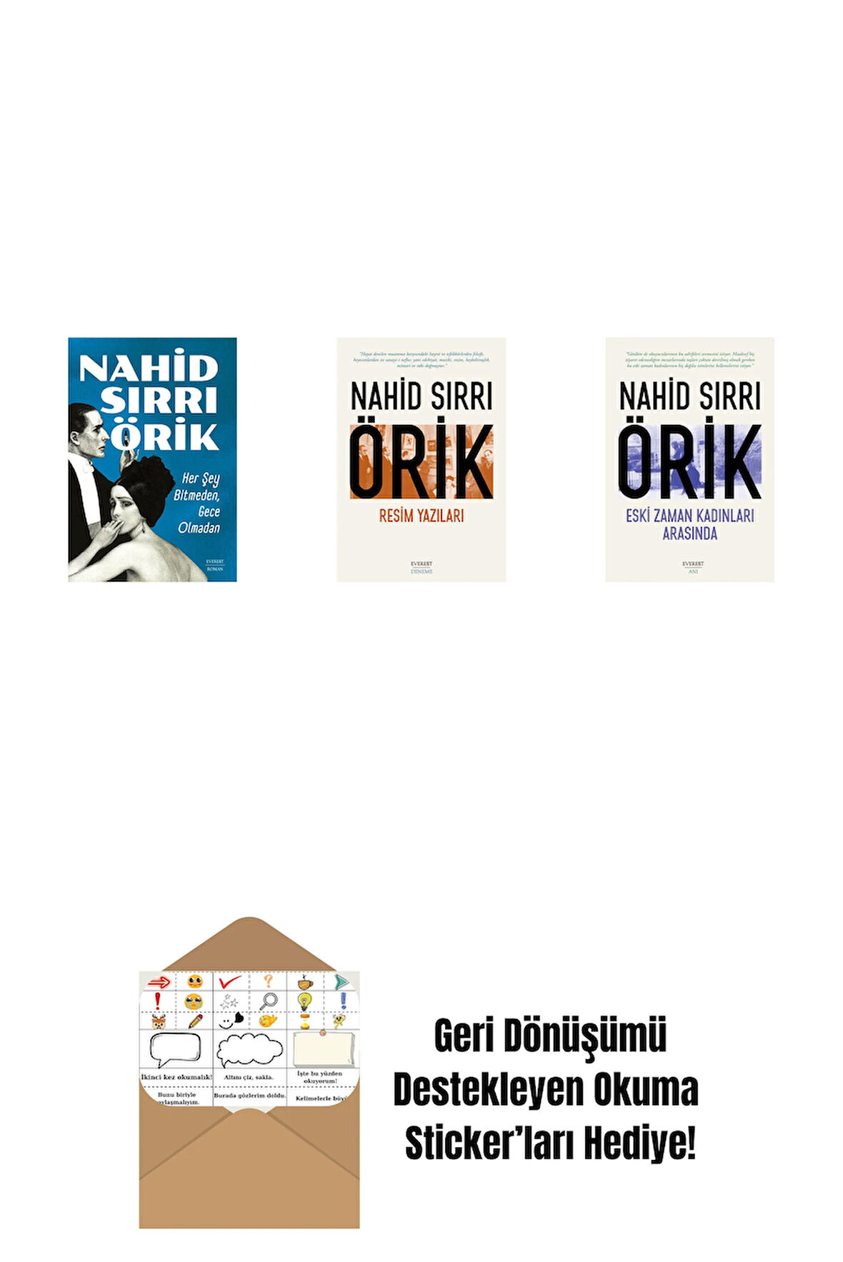 Her Şey Bitmeden,  Gece Olmadan + Resim Yazıları + Eski Zaman Kadınları Arasında + Okuma Sticker'ları